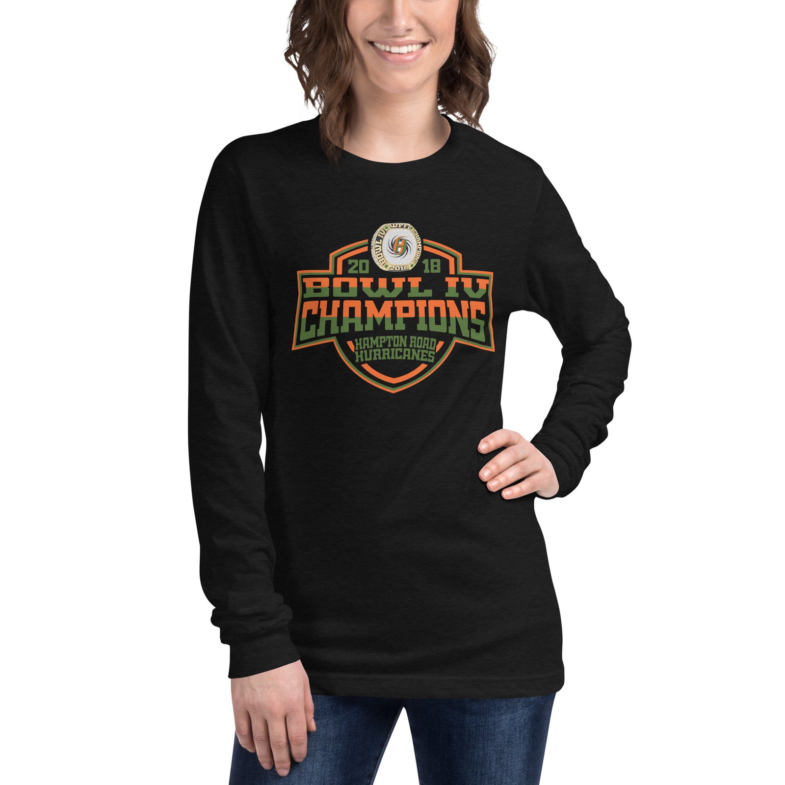 Hampton Road Hurricanes Football 2018 Unisex Long Sleeve Tee