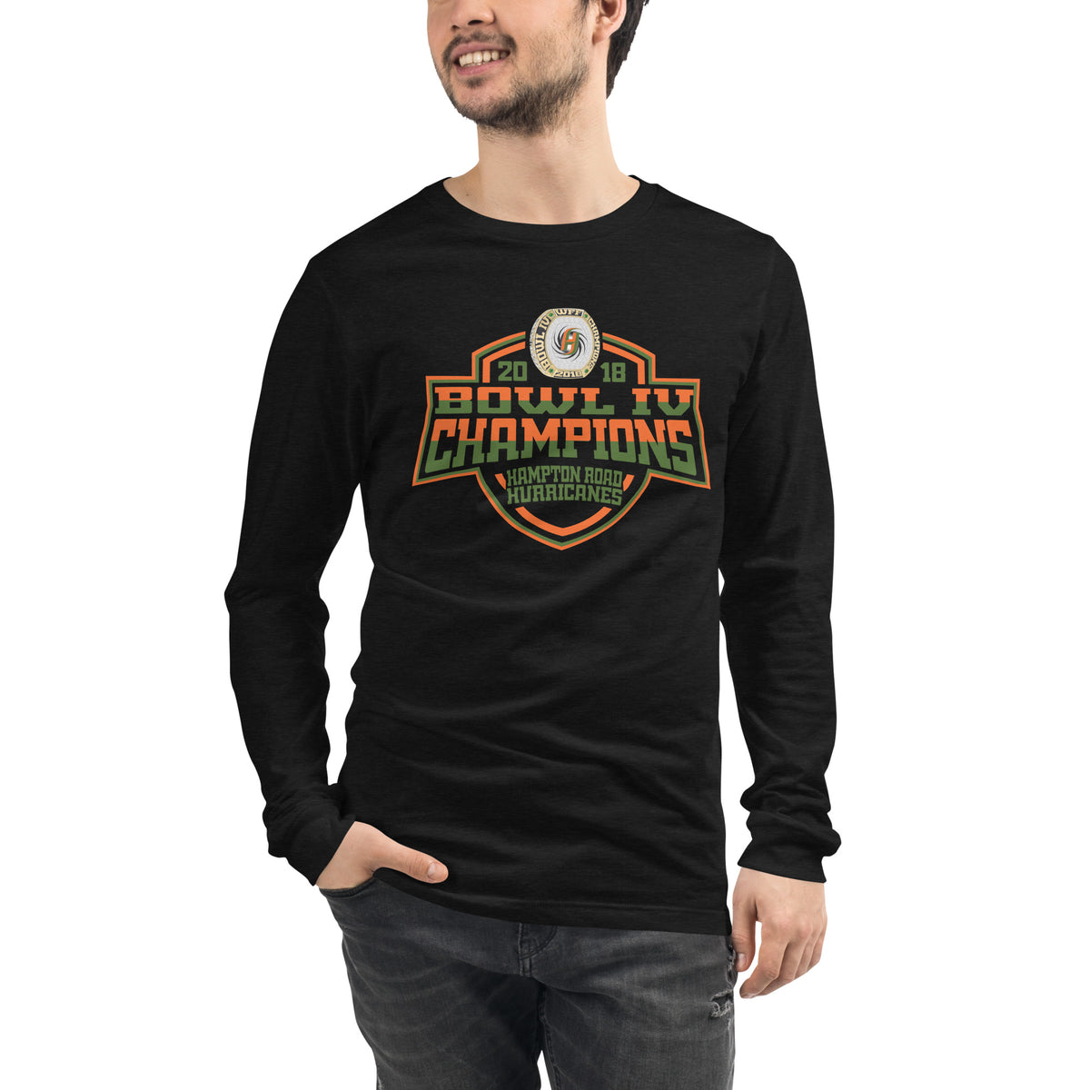 Hampton Road Hurricanes Football 2018 Unisex Long Sleeve Tee