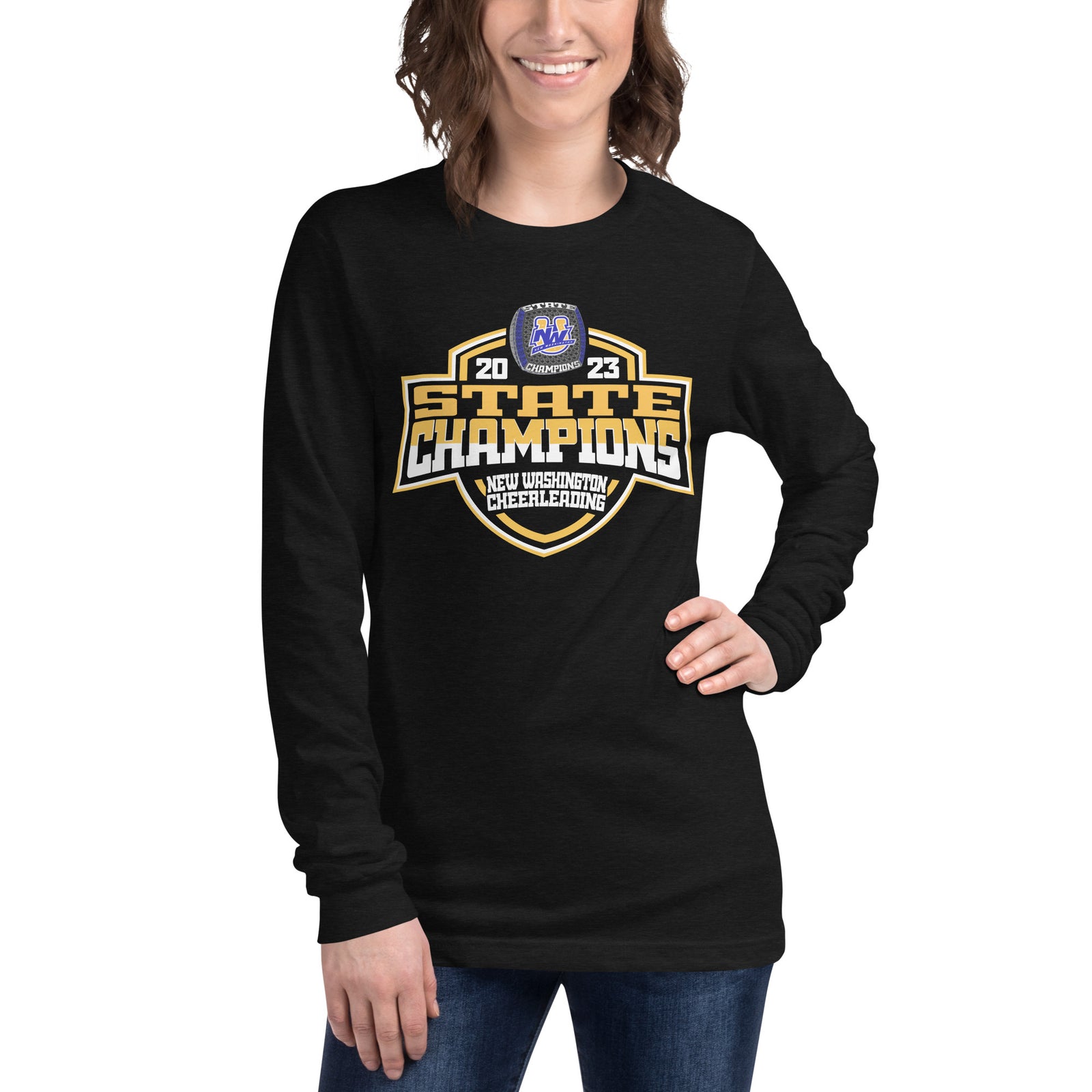 New Washington High School Cheer 2023 Unisex Long Sleeve Tee