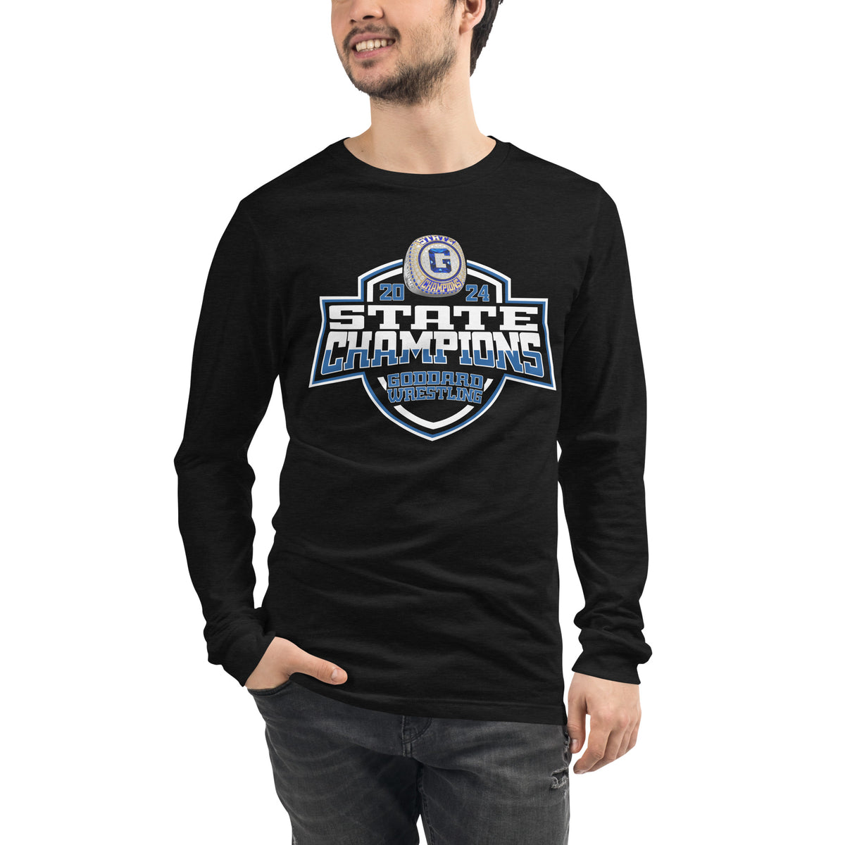 Goddard High School Wrestling 2024 Unisex Long Sleeve Tee