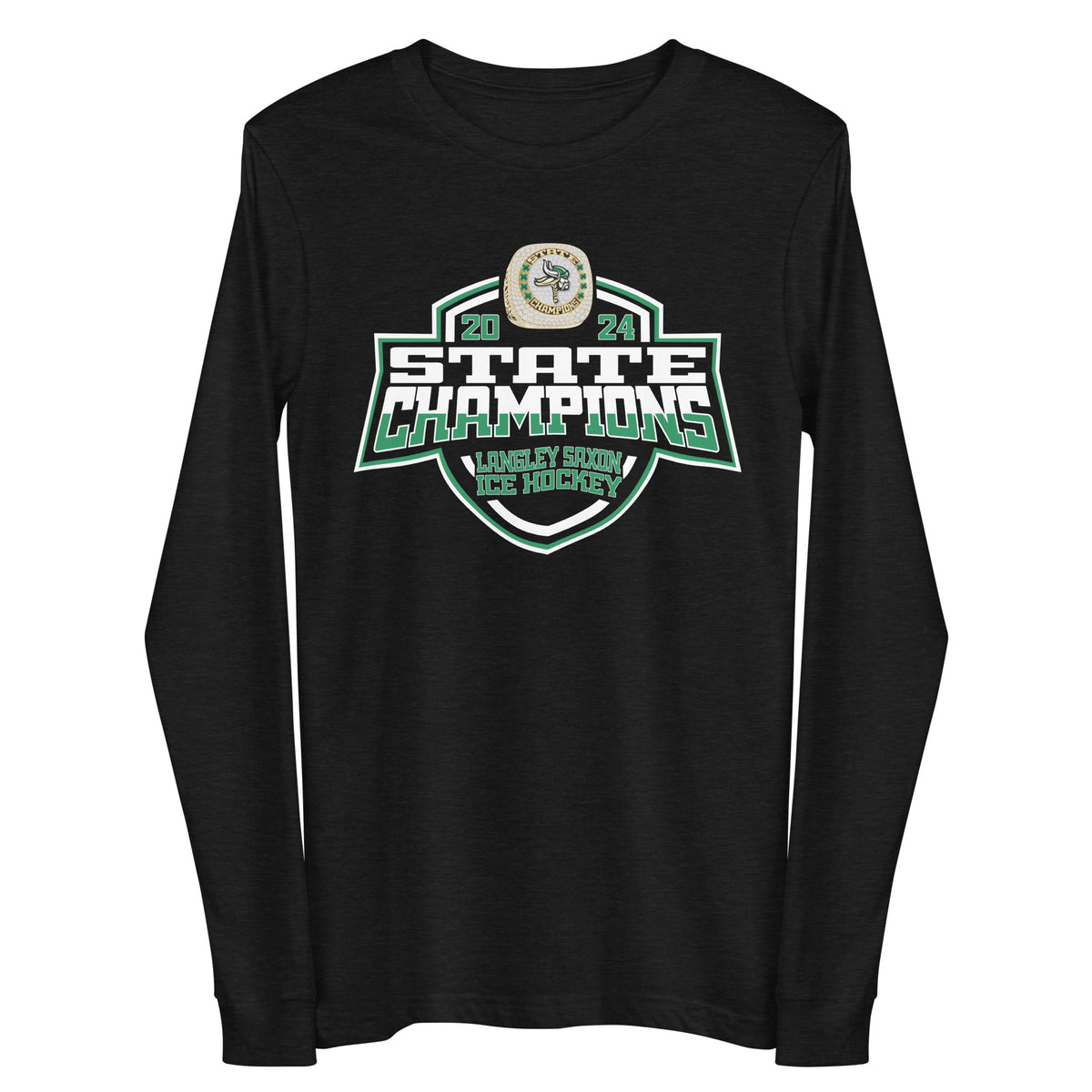 Langley Saxon Ice Hockey -Men's 2024 Unisex Long Sleeve Tee