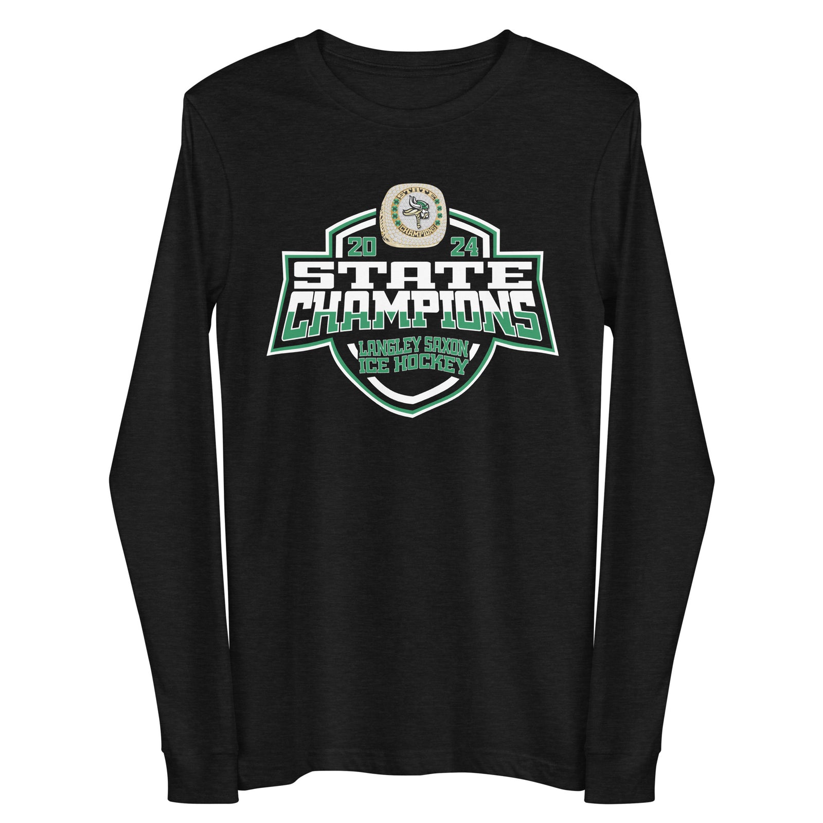 Langley Saxon Ice Hockey -Men's 2024 Unisex Long Sleeve Tee