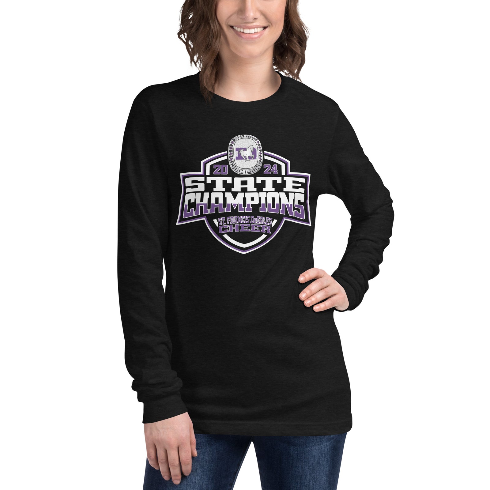 St. Francis DeSales High School Cheer 2024 Unisex Long Sleeve Tee