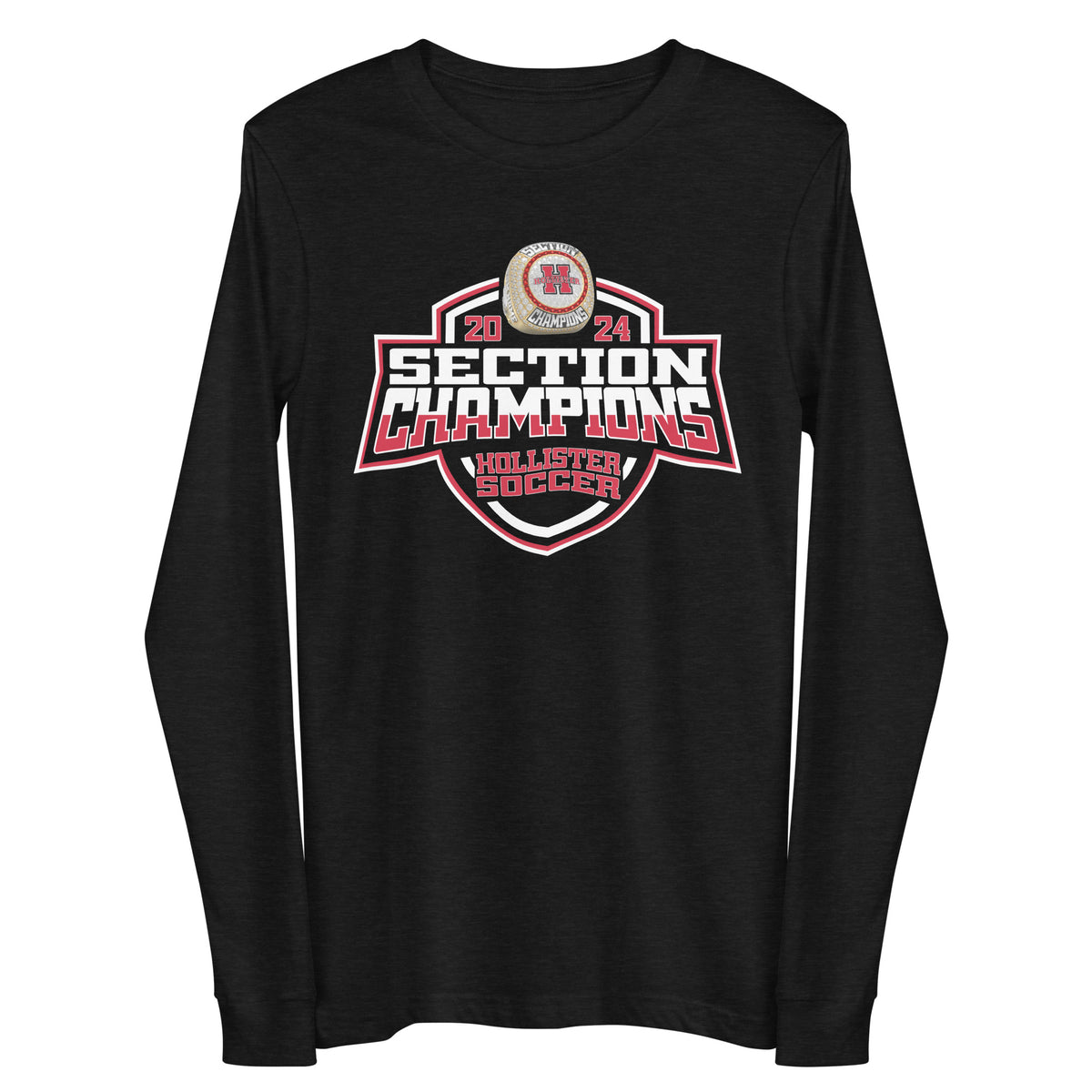 Hollister-San Benito High School Soccer -Men's 2024 Unisex Long Sleeve Tee