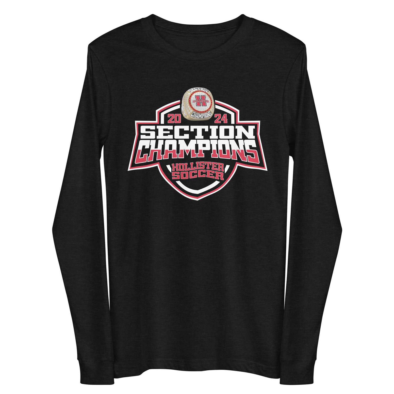 Hollister-San Benito High School Soccer -Men's 2024 Unisex Long Sleeve Tee