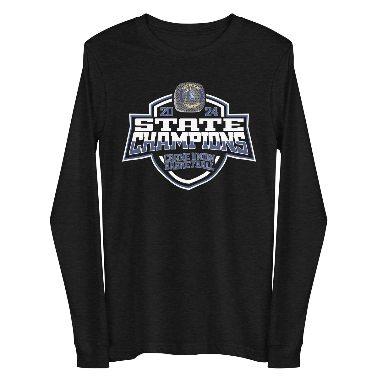 Crane Union High School Basketball -Men's 2024 Unisex Long Sleeve Tee