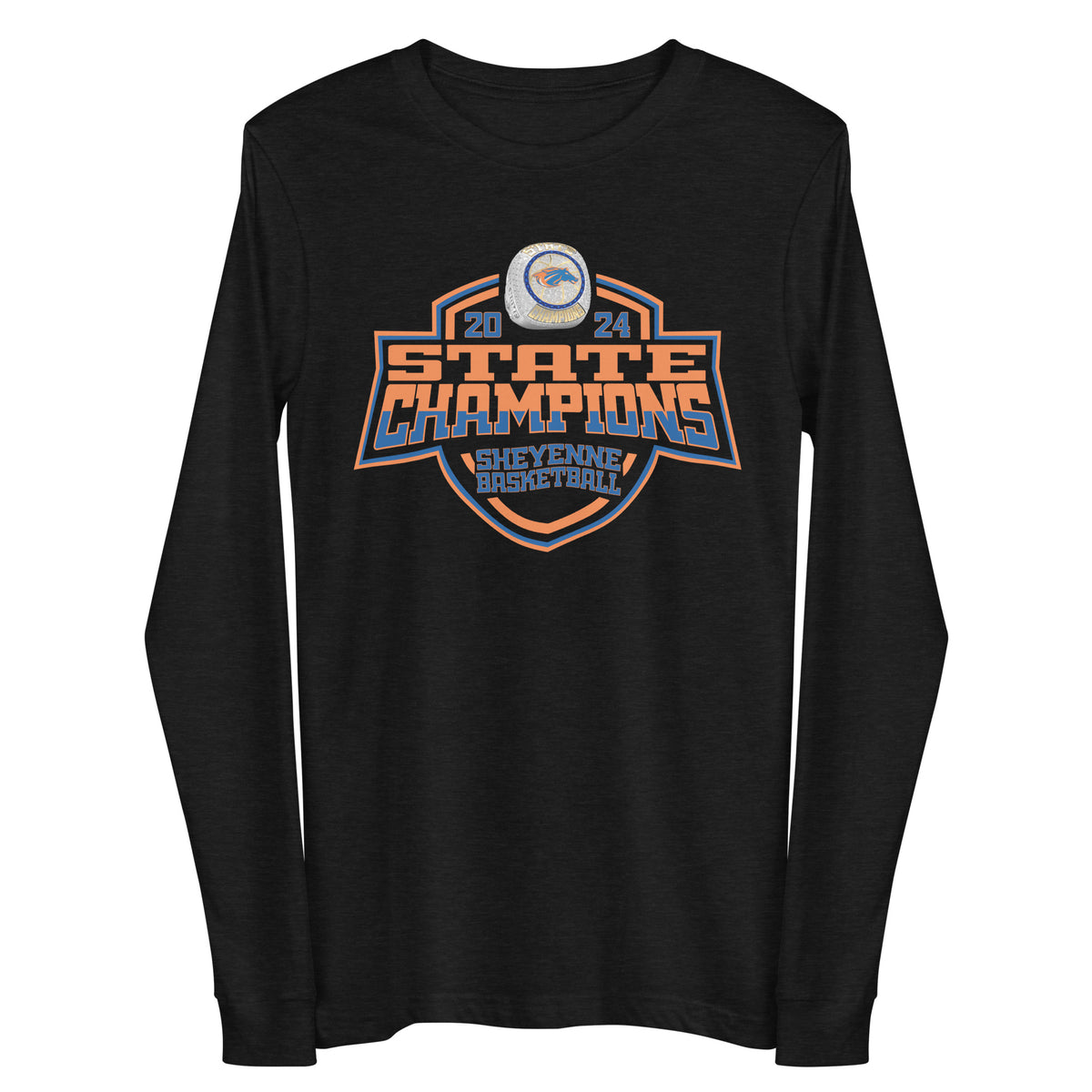 Sheyenne High School Basketball -Men's 2024 Unisex Long Sleeve Tee
