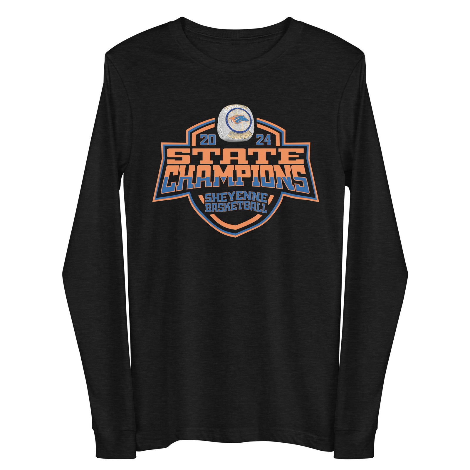 Sheyenne High School Basketball -Men's 2024 Unisex Long Sleeve Tee