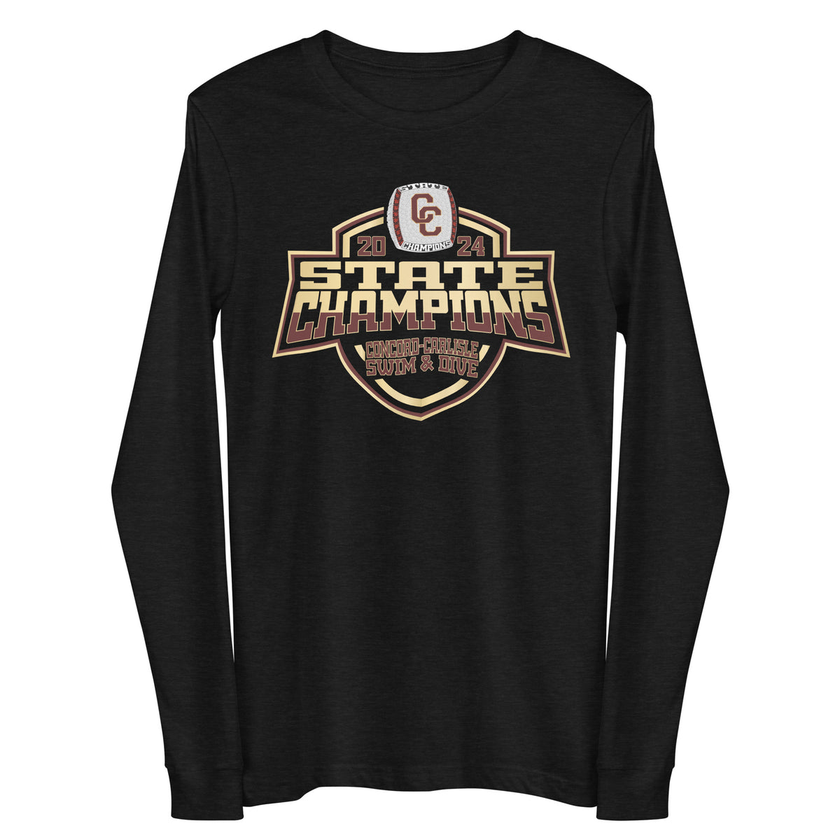 Concord-Carlisle High School Swimming &amp; Diving 2024 Unisex Long Sleeve Tee