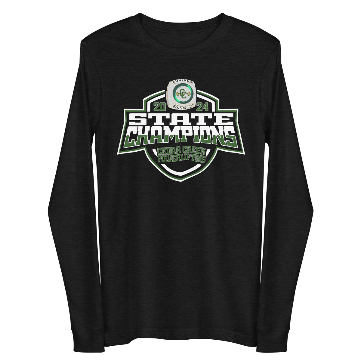 Cedar Creek School Powerlifting 2024 Unisex Long Sleeve Tee