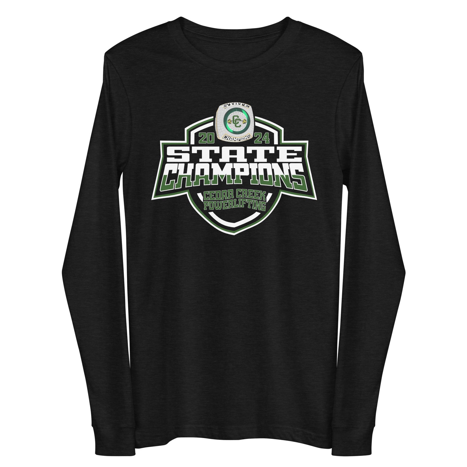 Cedar Creek School Powerlifting 2024 Unisex Long Sleeve Tee