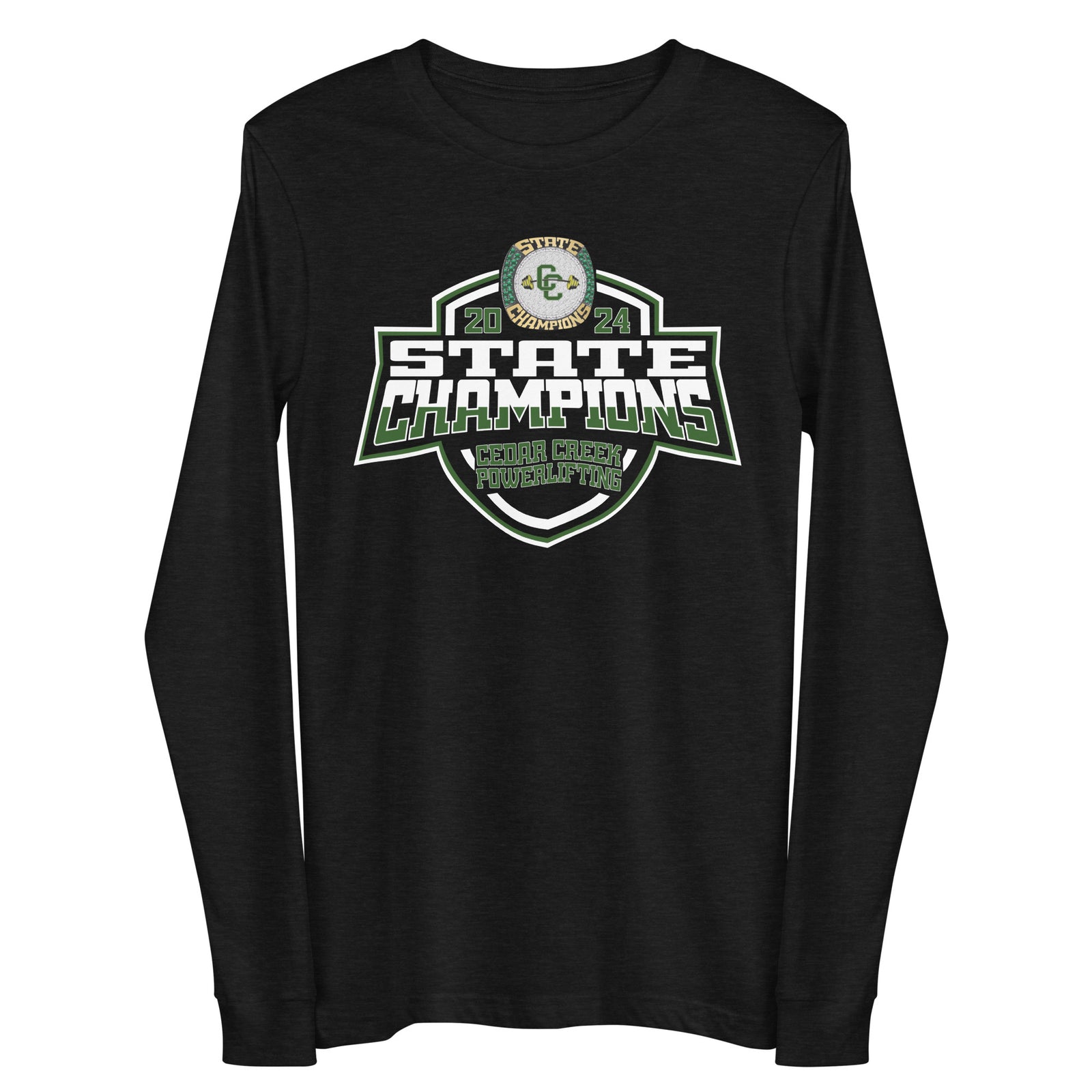 Cedar Creek School Powerlifting 2024 Unisex Long Sleeve Tee