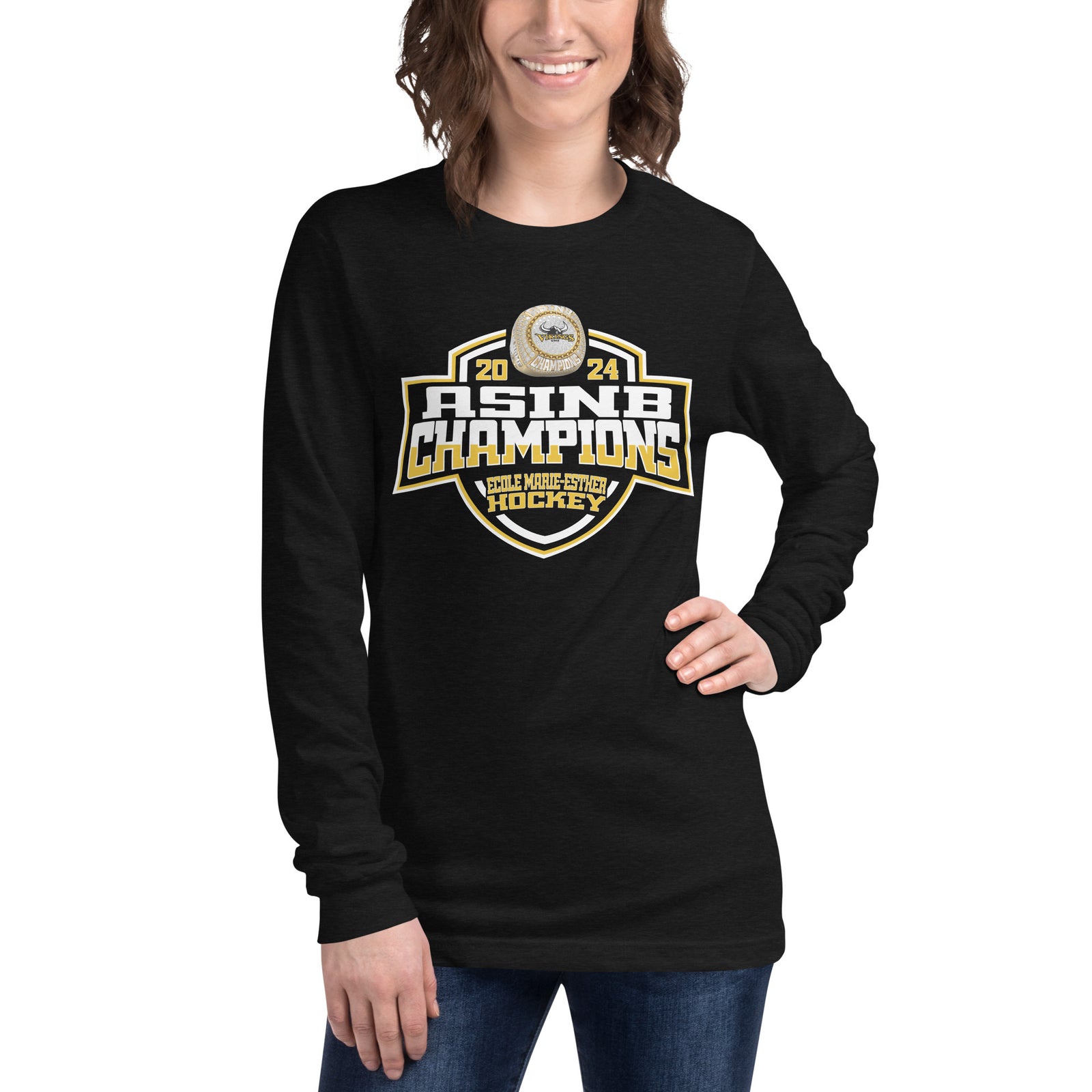 École Marie-Esther Hockey -Men's 2024 Unisex Long Sleeve Tee