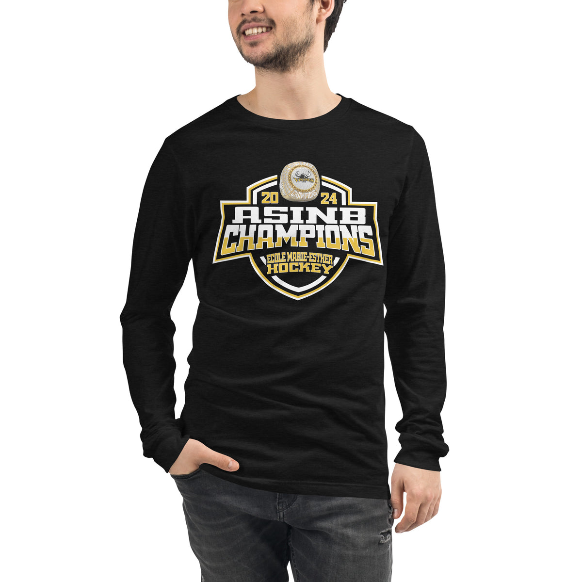 École Marie-Esther Hockey -Men's 2024 Unisex Long Sleeve Tee
