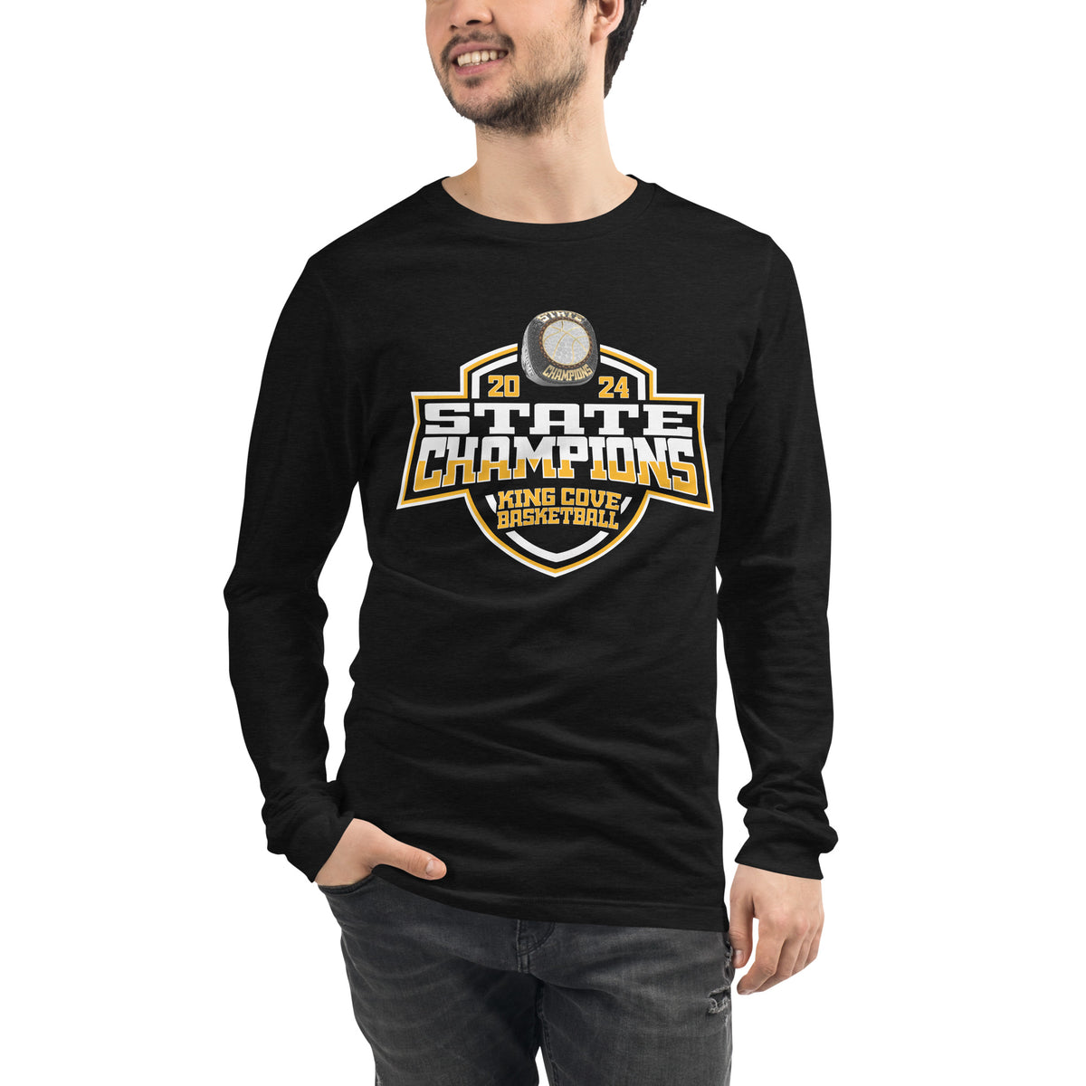 King Cove High School Basketball -Men's 2024 Unisex Long Sleeve Tee