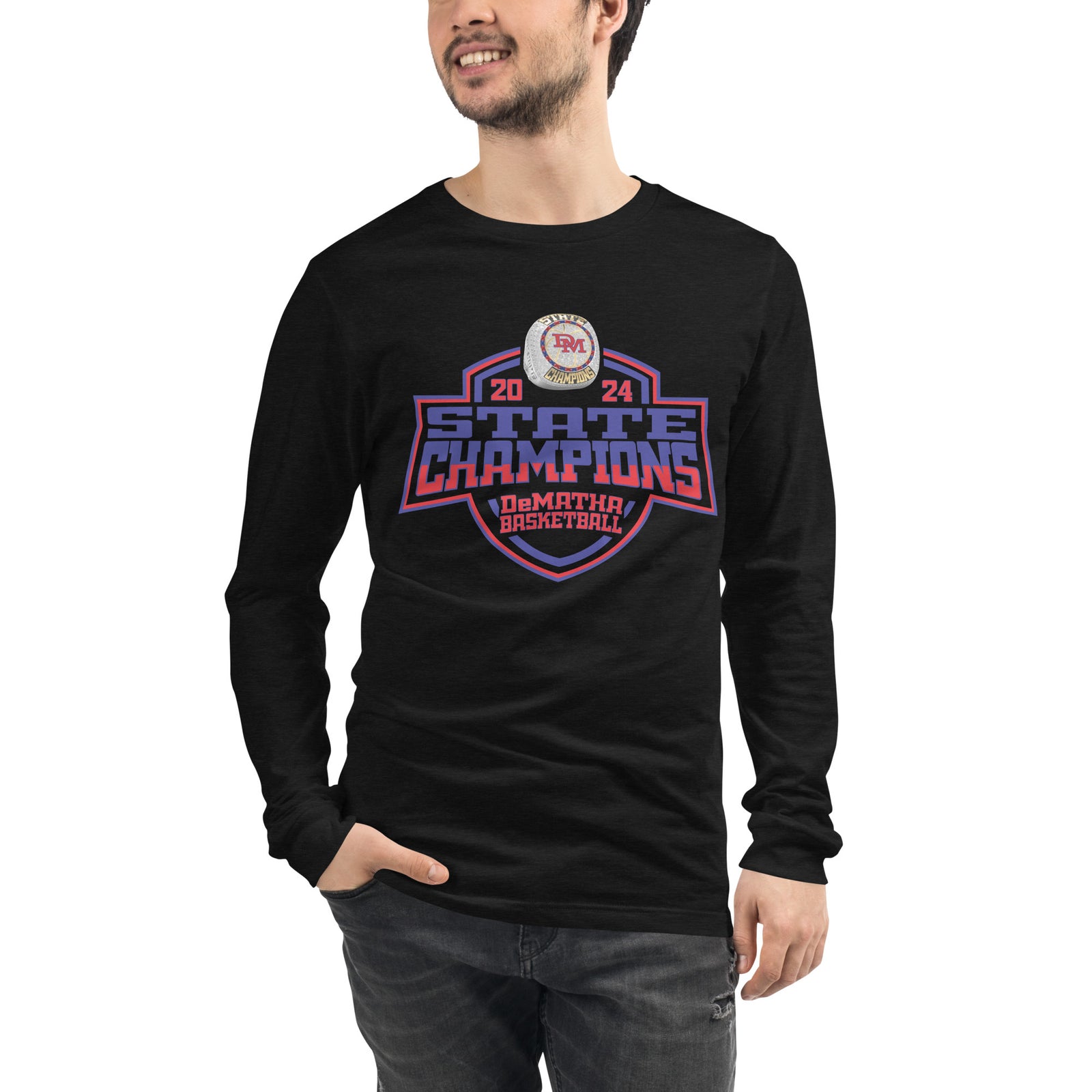 DeMatha Catholic High School Basketball -Men's 2024 Unisex Long Sleeve Tee