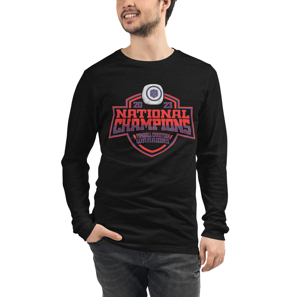 Tomball Christian Warriors Football 2023 Unisex Long Sleeve Tee