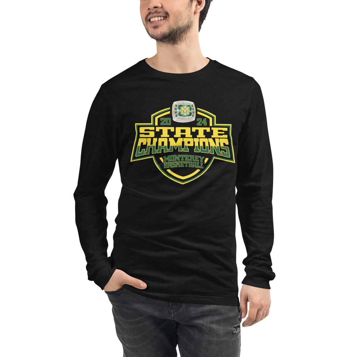 Monterey High School Basketball -Men's 2024 Unisex Long Sleeve Tee