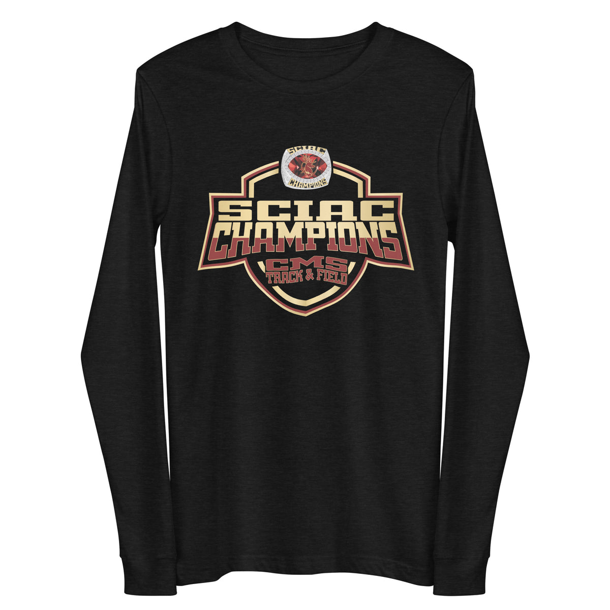 Claremont-Mudd-Scripps College Track &amp; Field -Coed 2024 Unisex Long Sleeve Tee