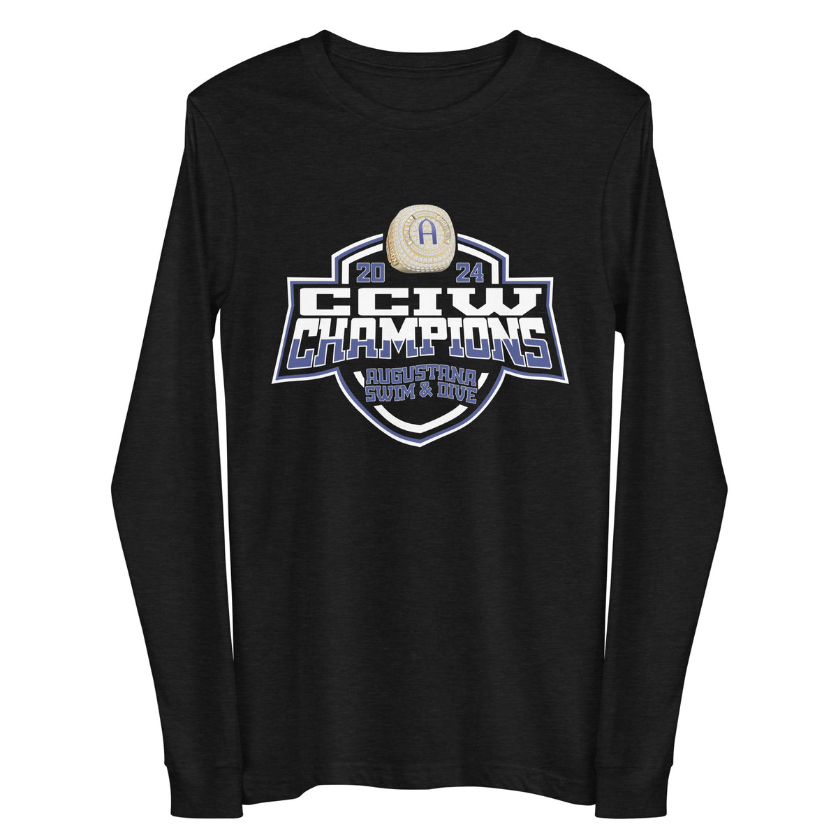 Augustana College Swimming &amp; Diving 2024 Unisex Long Sleeve Tee