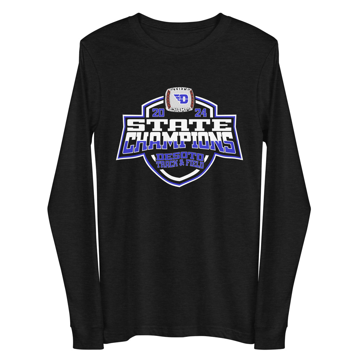 Desoto High School Track &amp; Field -Coed 2024 Unisex Long Sleeve Tee