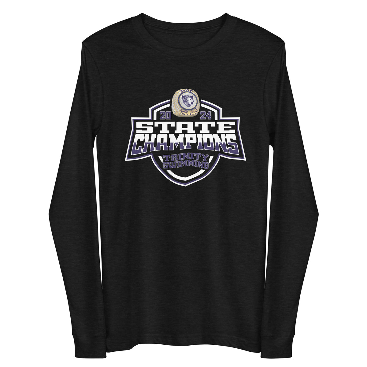 Trinity School of Durham and Chapel Hill Swimming &amp; Diving 2024 Unisex Long Sleeve Tee