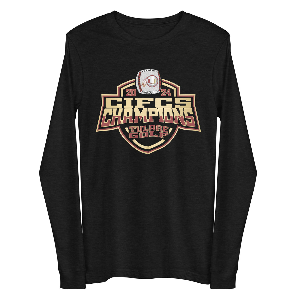 Tulare Union High School Golf -Men's 2024 Unisex Long Sleeve Tee