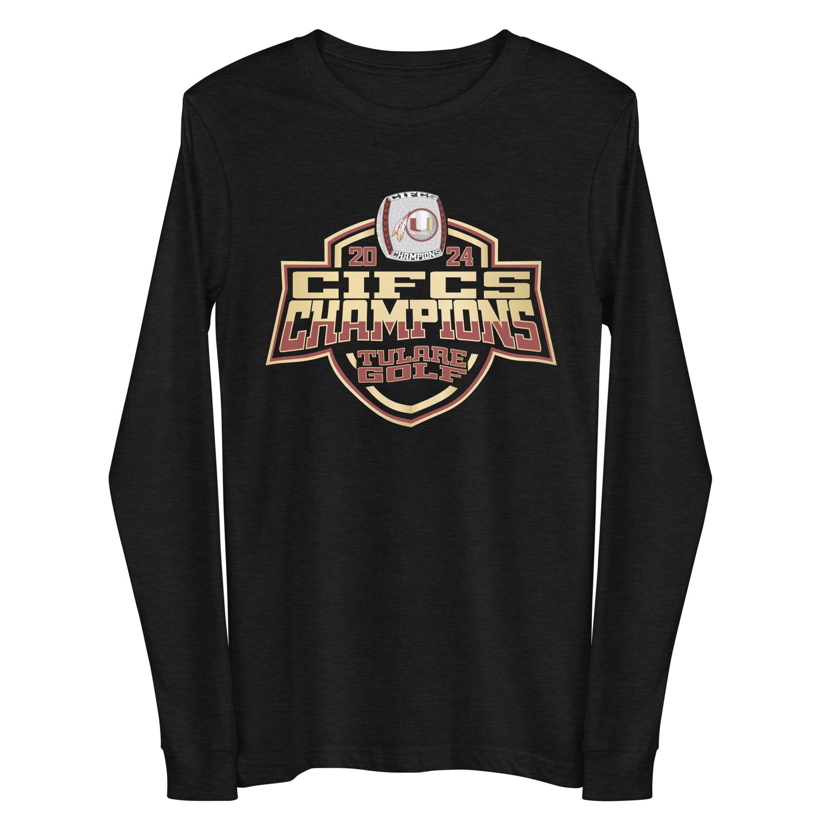 Tulare Union High School Golf -Men's 2024 Unisex Long Sleeve Tee