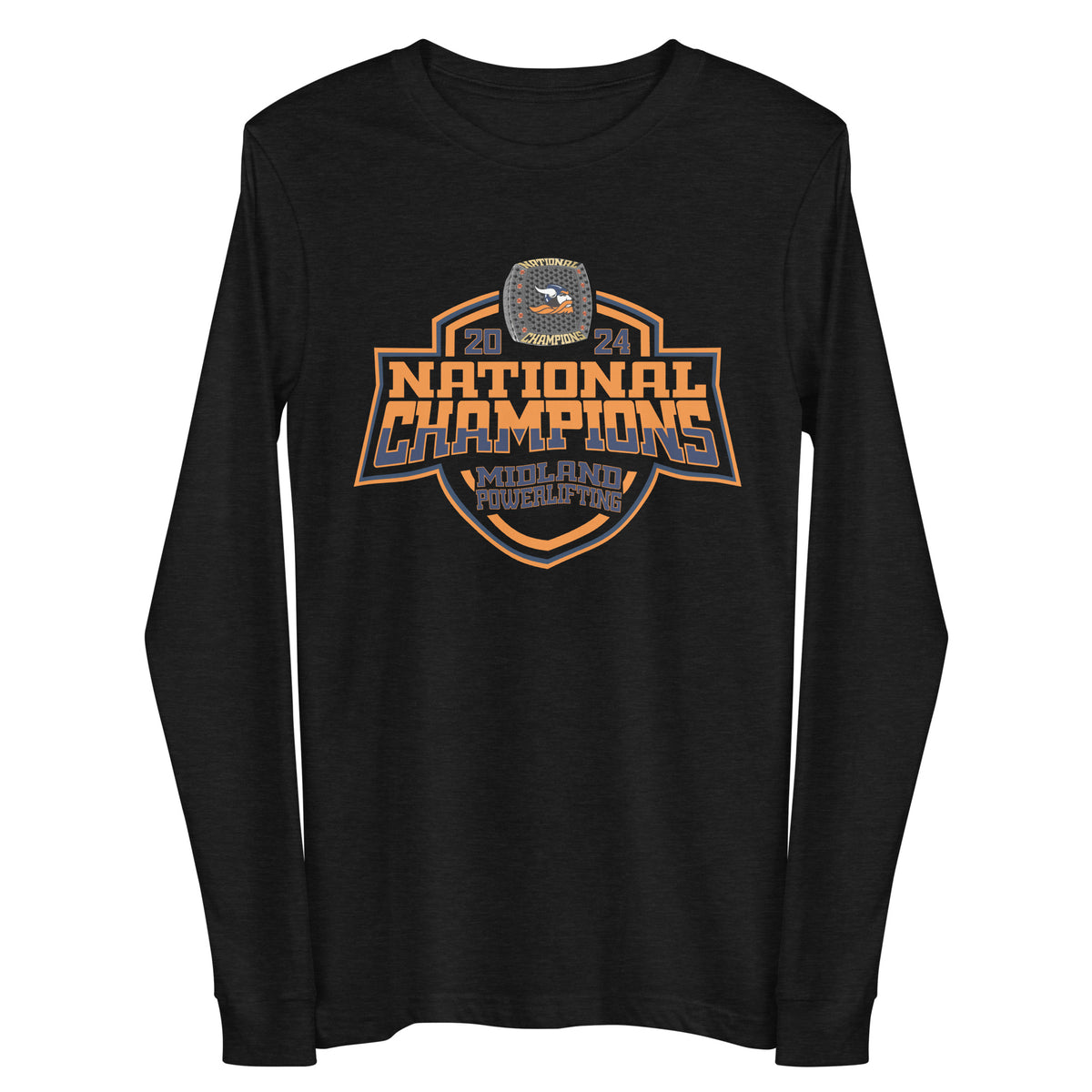 Midland University Powerlifting 2024 Unisex Long Sleeve Tee