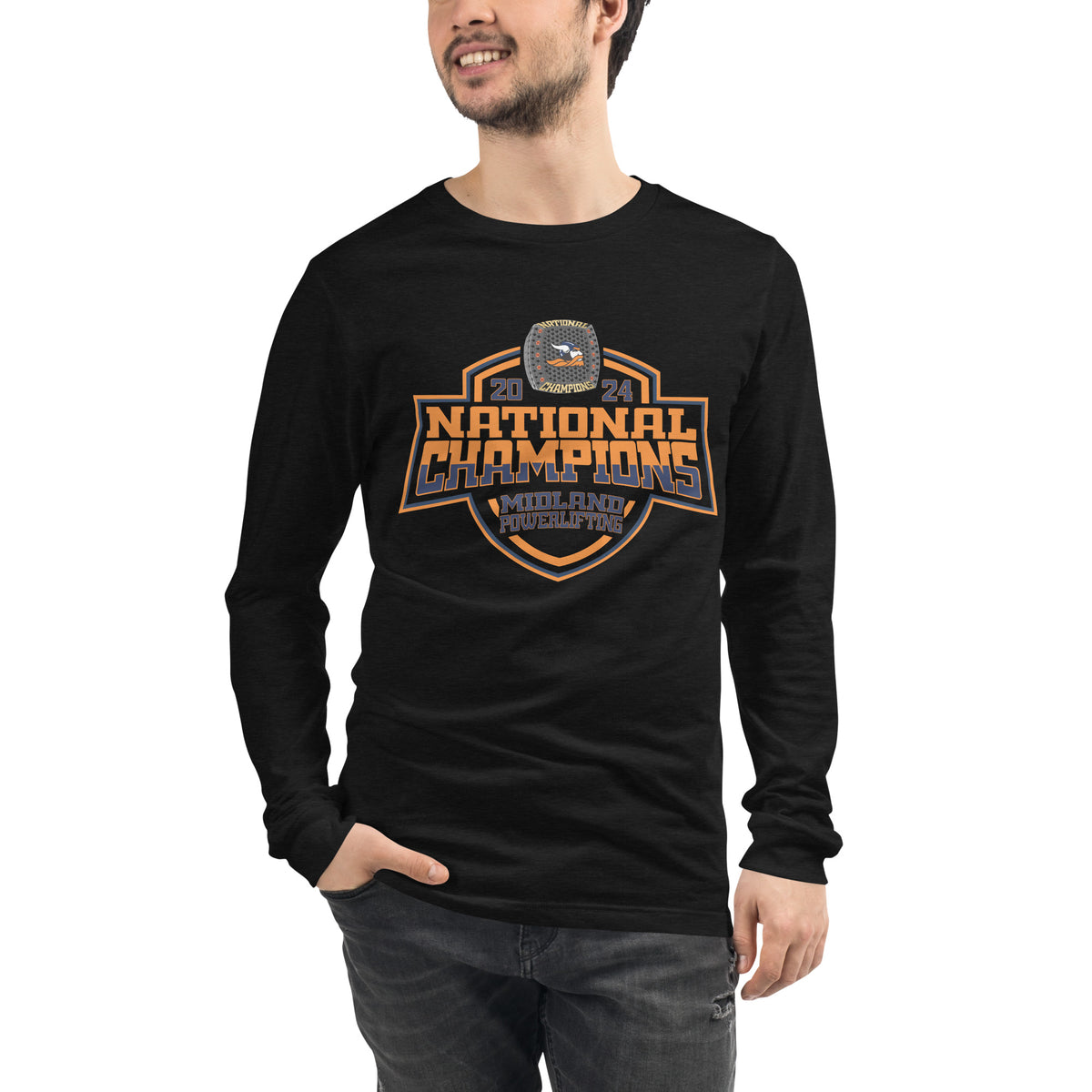 Midland University Powerlifting 2024 Unisex Long Sleeve Tee