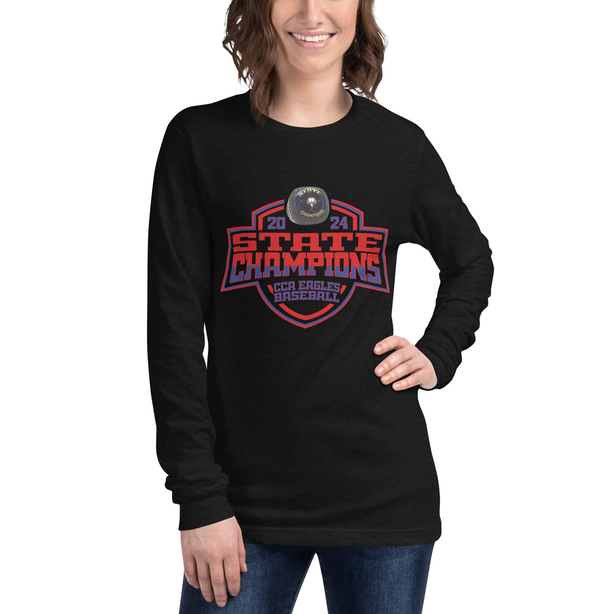 Cornerstone Christian Academy Baseball 2024 Unisex Long Sleeve Tee