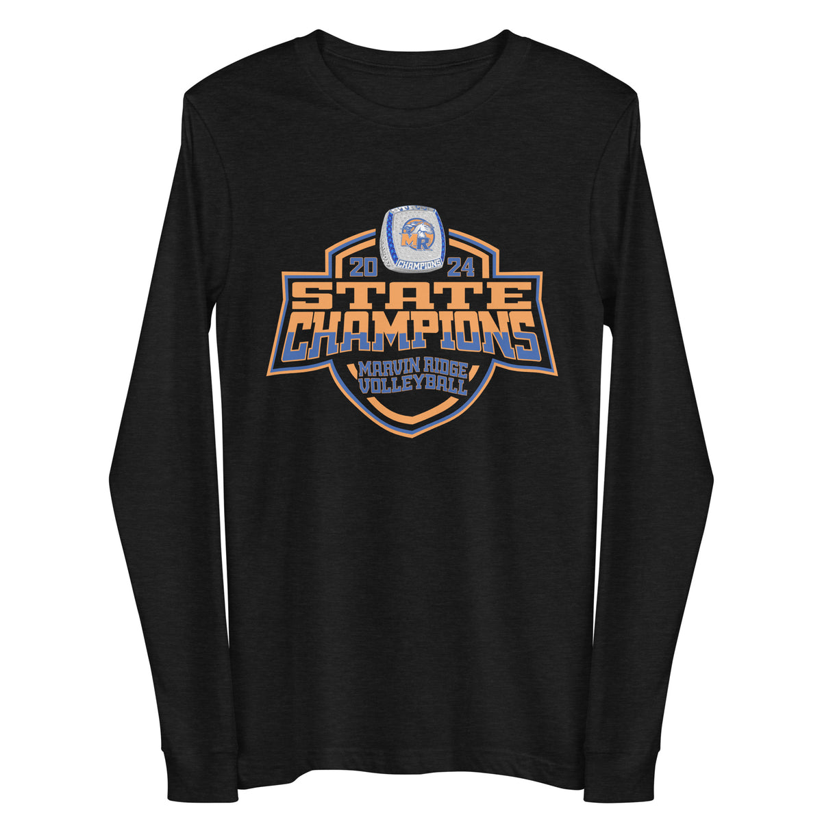 Marvin Ridge High School Volleyball -Men's 2024 Unisex Long Sleeve Tee