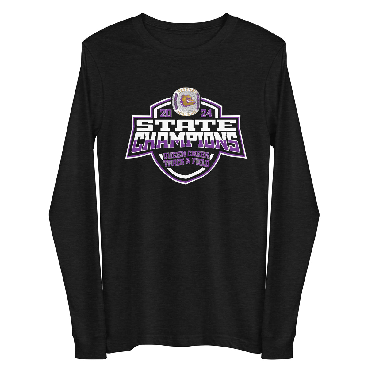Queen Creek High School Track &amp; Field -Men's 2024 Unisex Long Sleeve Tee