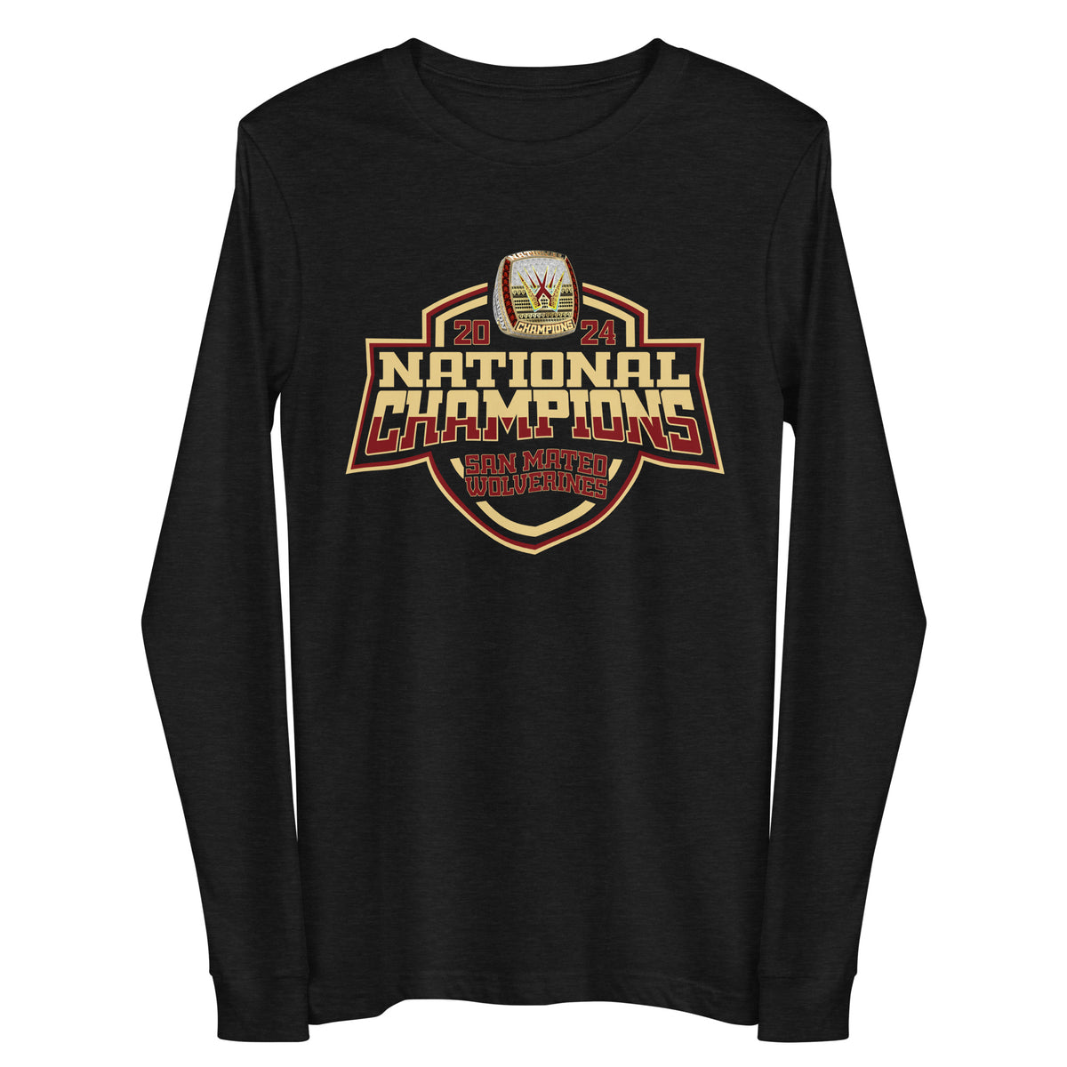 San Mateo Wolverines Rugby Club Rugby 2024 Unisex Long Sleeve Tee