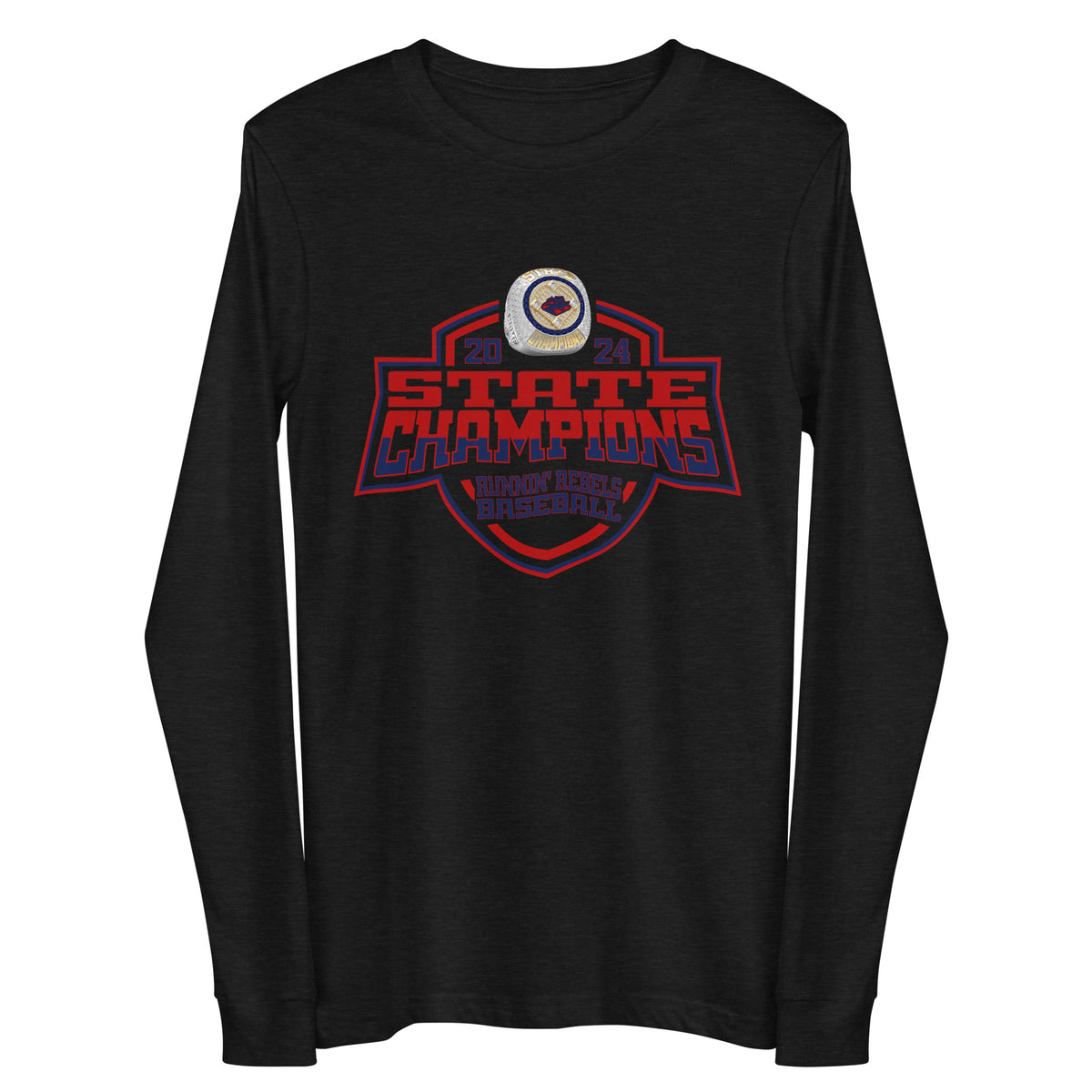 Pocatello Post 4 AA Runnin’ Rebels Baseball 2024 Unisex Long Sleeve Tee