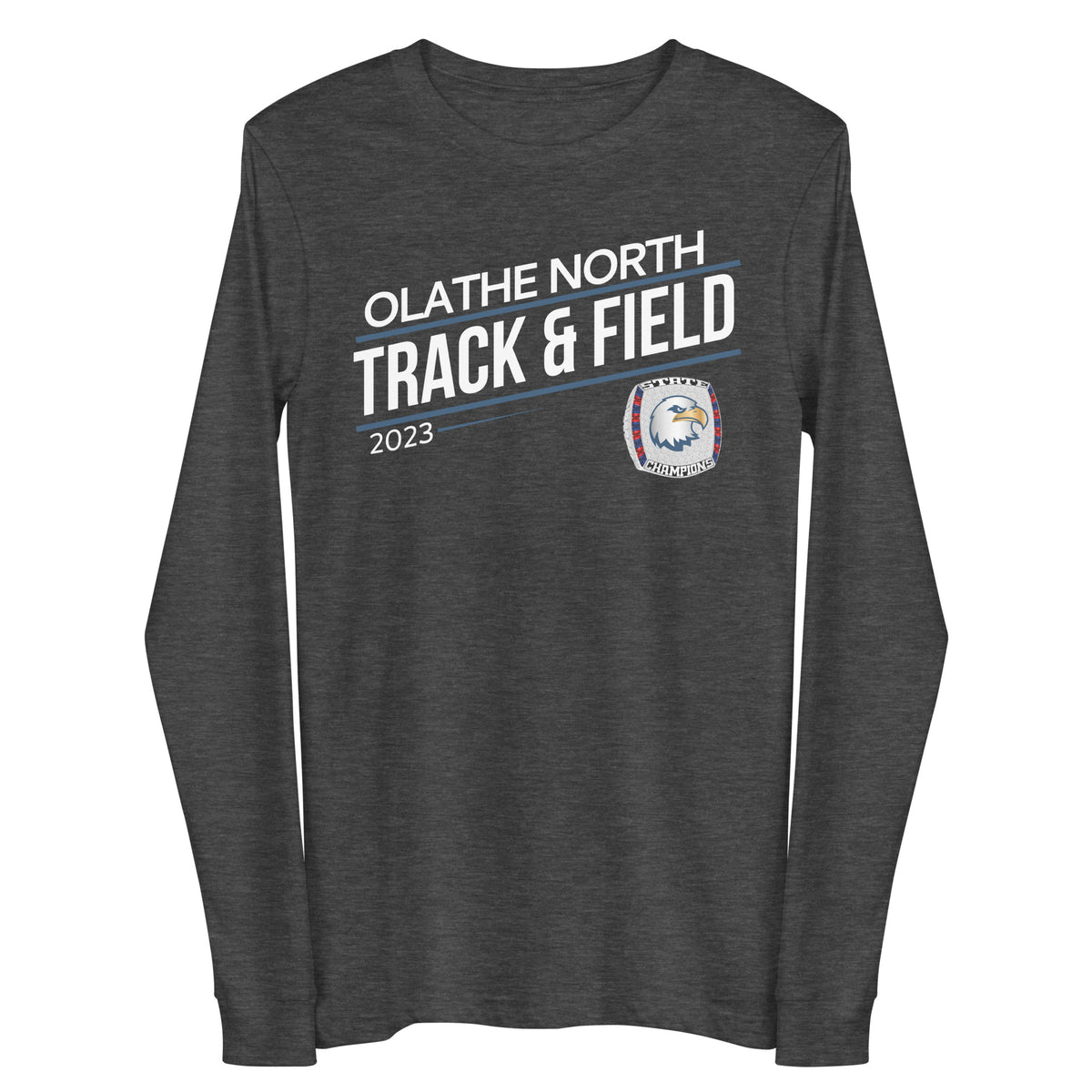 Olathe North High School Track &amp; Field -Men's 2023 Unisex Long Sleeve Tee