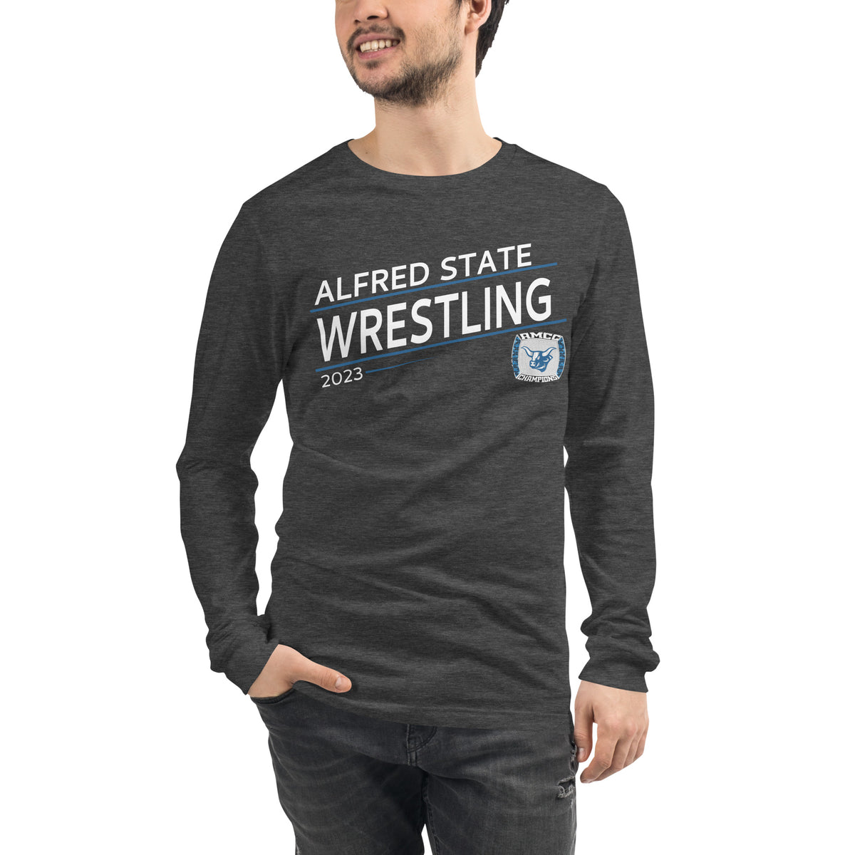 Alfred State College Wrestling 2023 Unisex Long Sleeve Tee