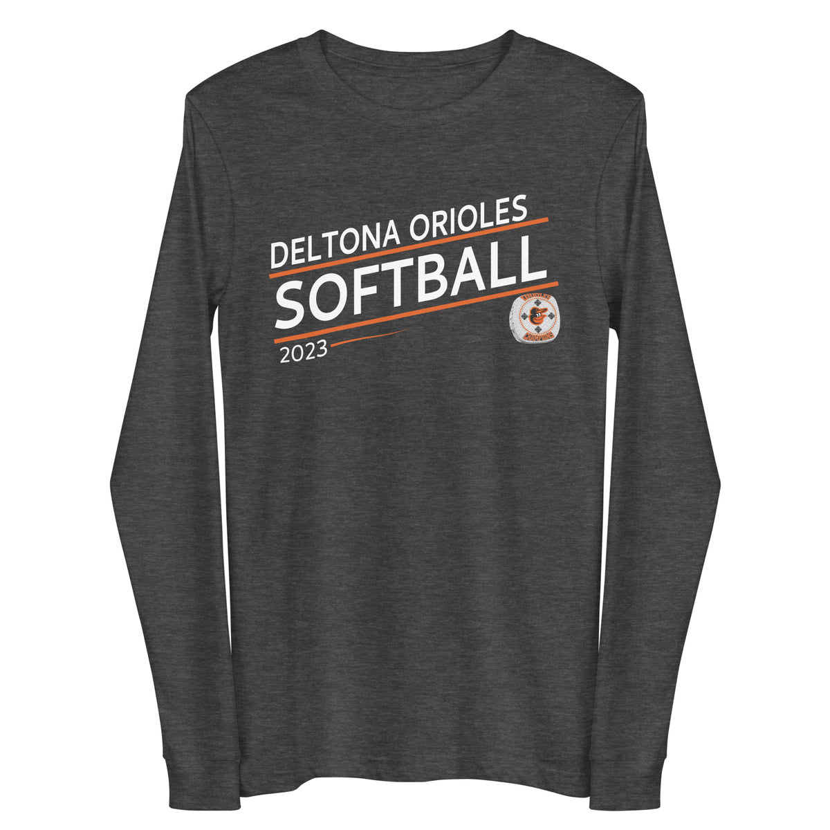 Deltona Orioles Softball 2023 Unisex Long Sleeve Tee