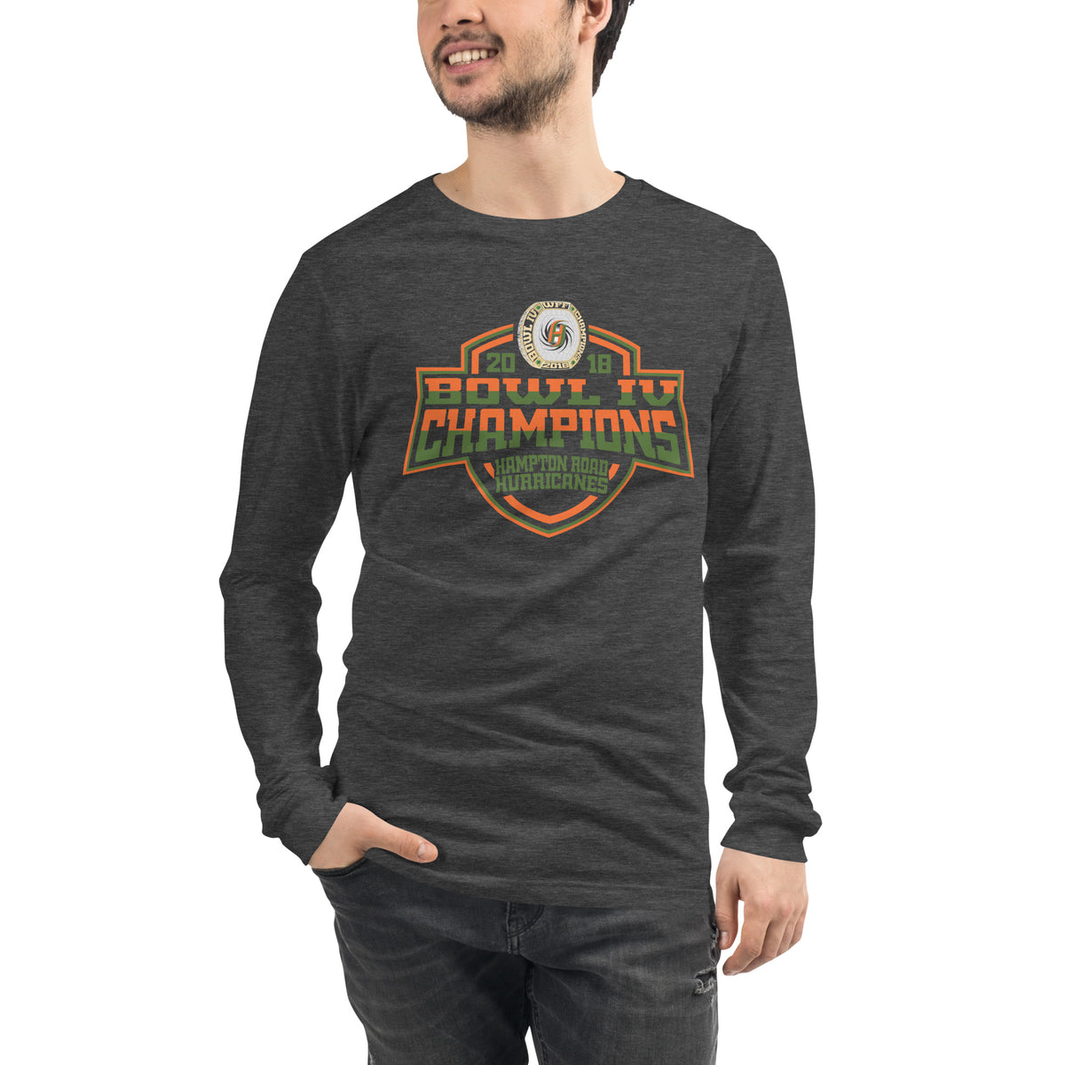 Hampton Road Hurricanes Football 2018 Unisex Long Sleeve Tee