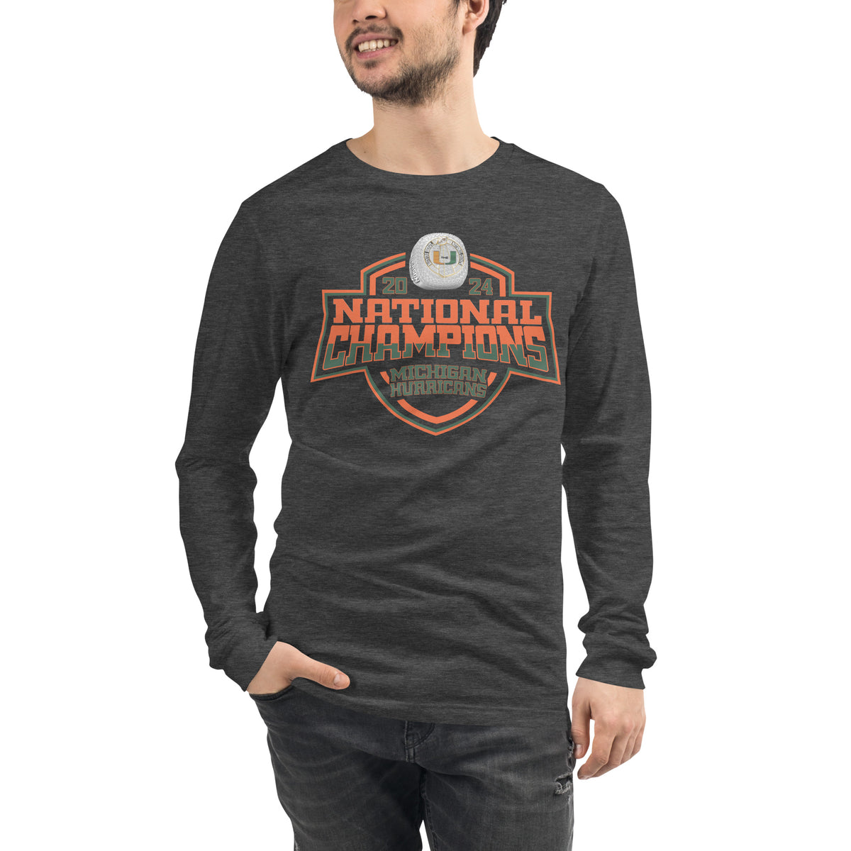 Michigan Hurricanes Football 2024 Unisex Long Sleeve Tee