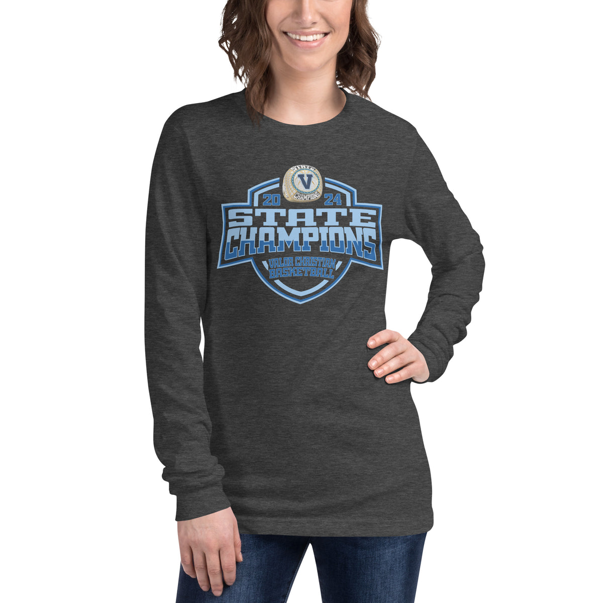 Valor Christian High School Basketball -Women's 2024 Unisex Long Sleeve Tee