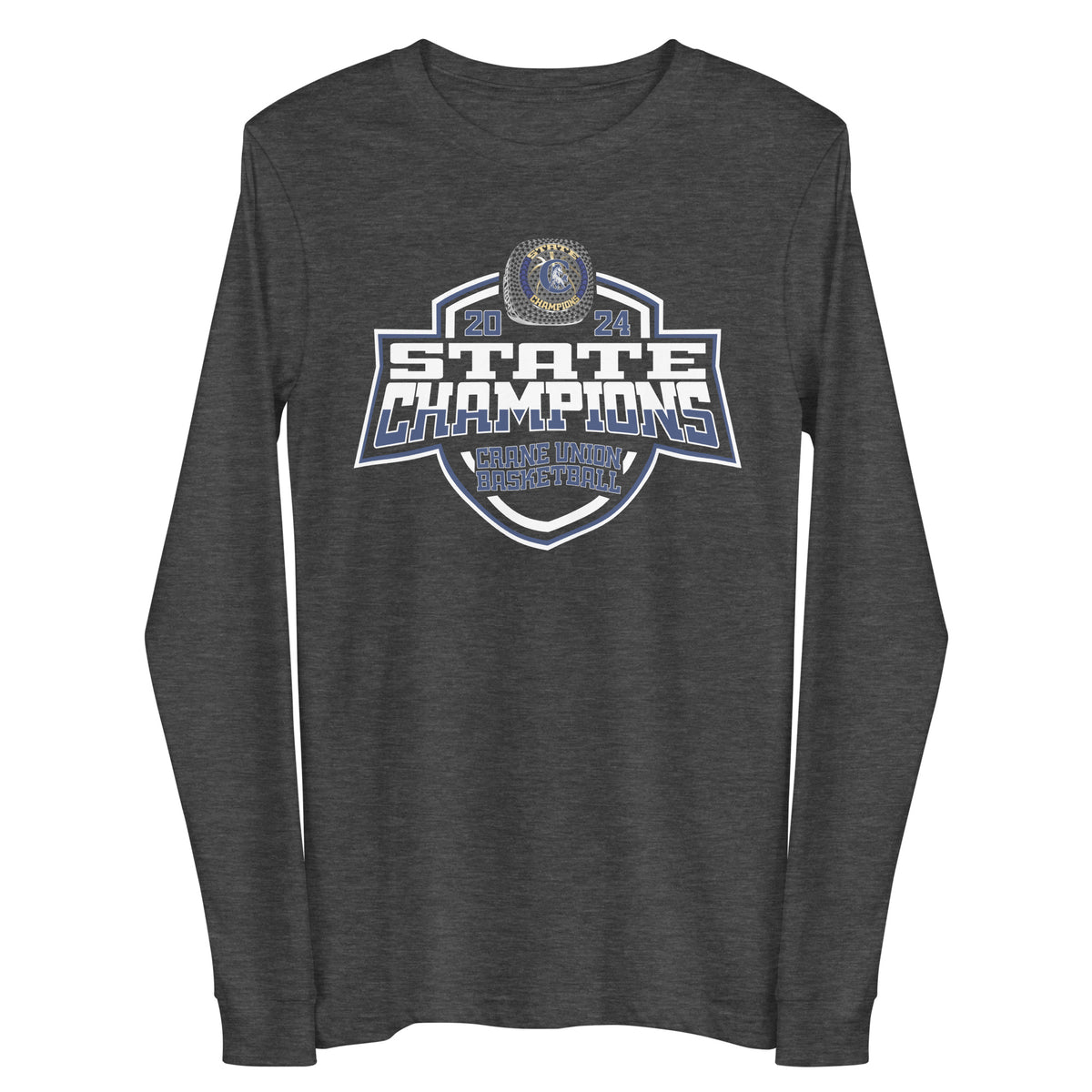 Crane Union High School Basketball -Men's 2024 Unisex Long Sleeve Tee