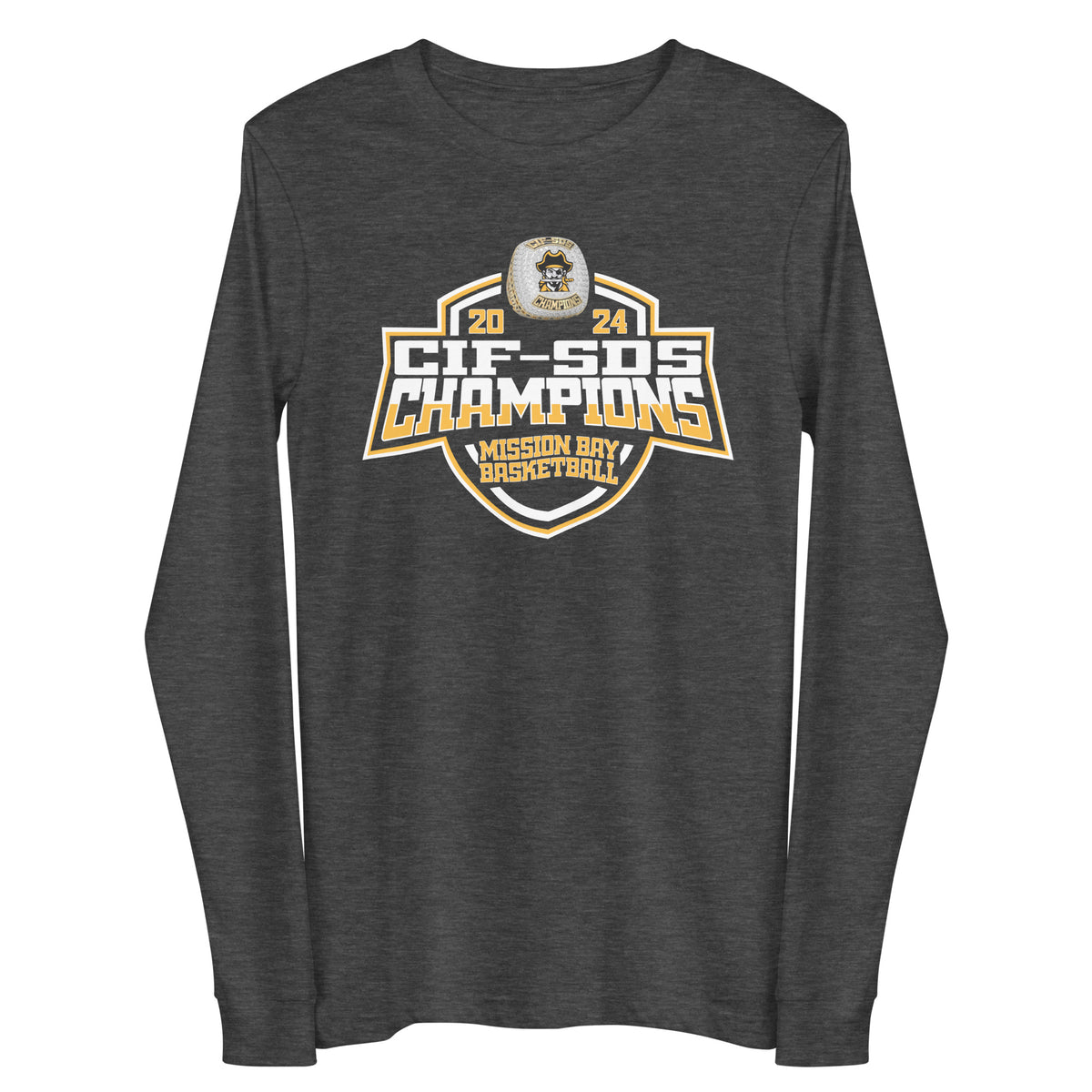 Mission Bay High School Basketball -Men's 2024 Unisex Long Sleeve Tee