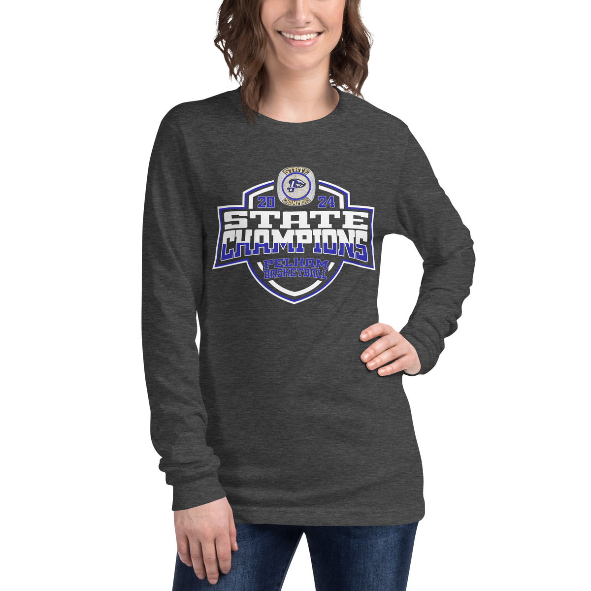 Pelham High School Basketball -Men's 2024 Unisex Long Sleeve Tee