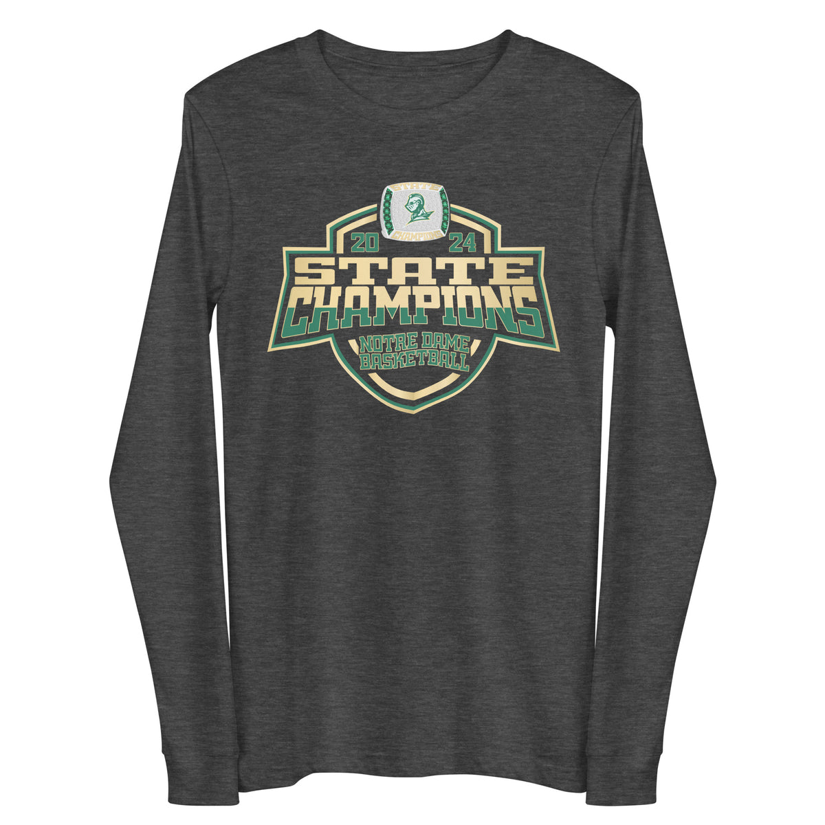 Notre Dame High School Basketball -Men's 2024 Unisex Long Sleeve Tee