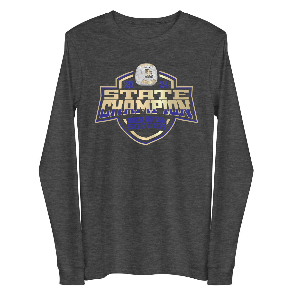 Boca Raton Community High School Soccer -Men's 2024 Unisex Long Sleeve Tee