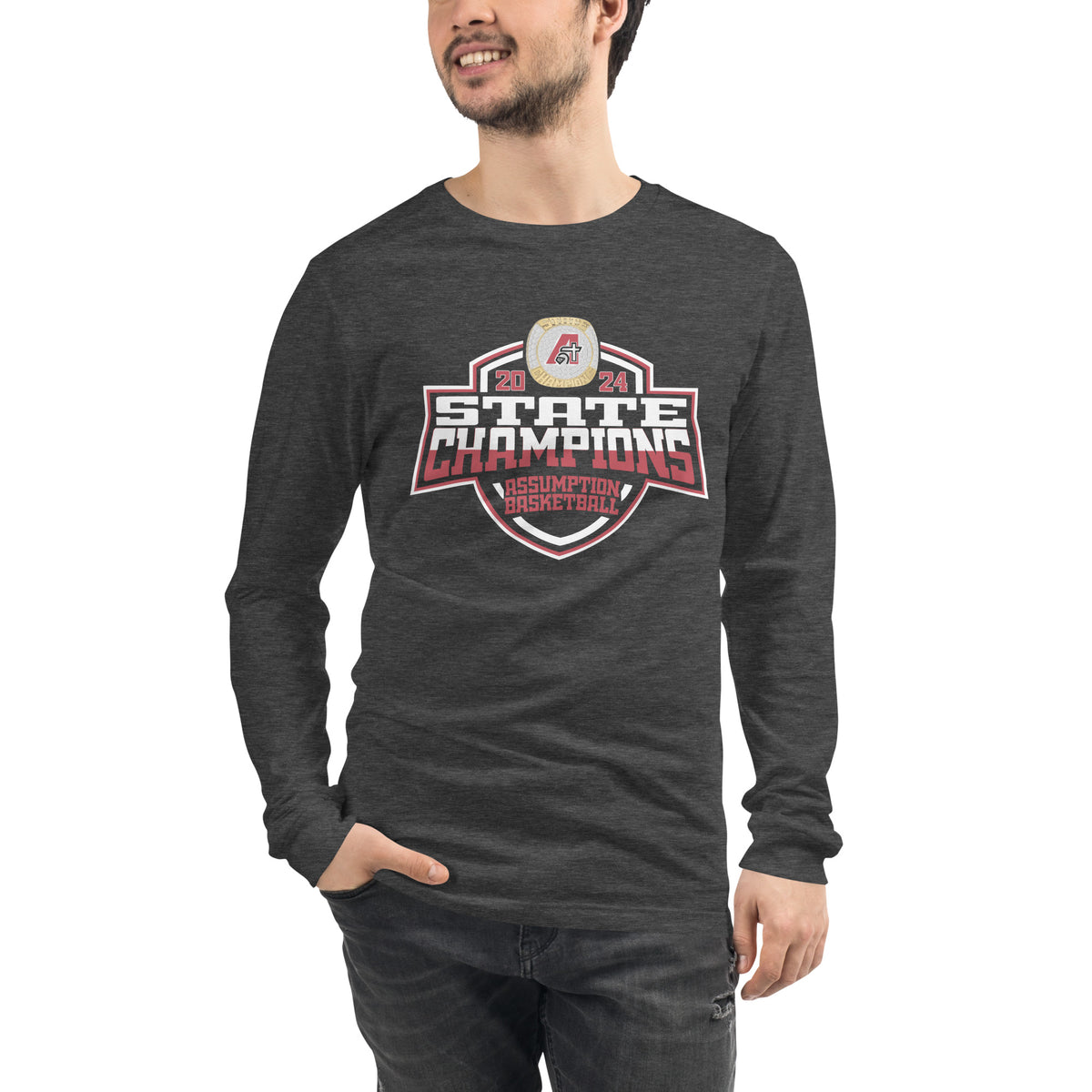 Assumption High School Basketball -Men's 2024 Unisex Long Sleeve Tee
