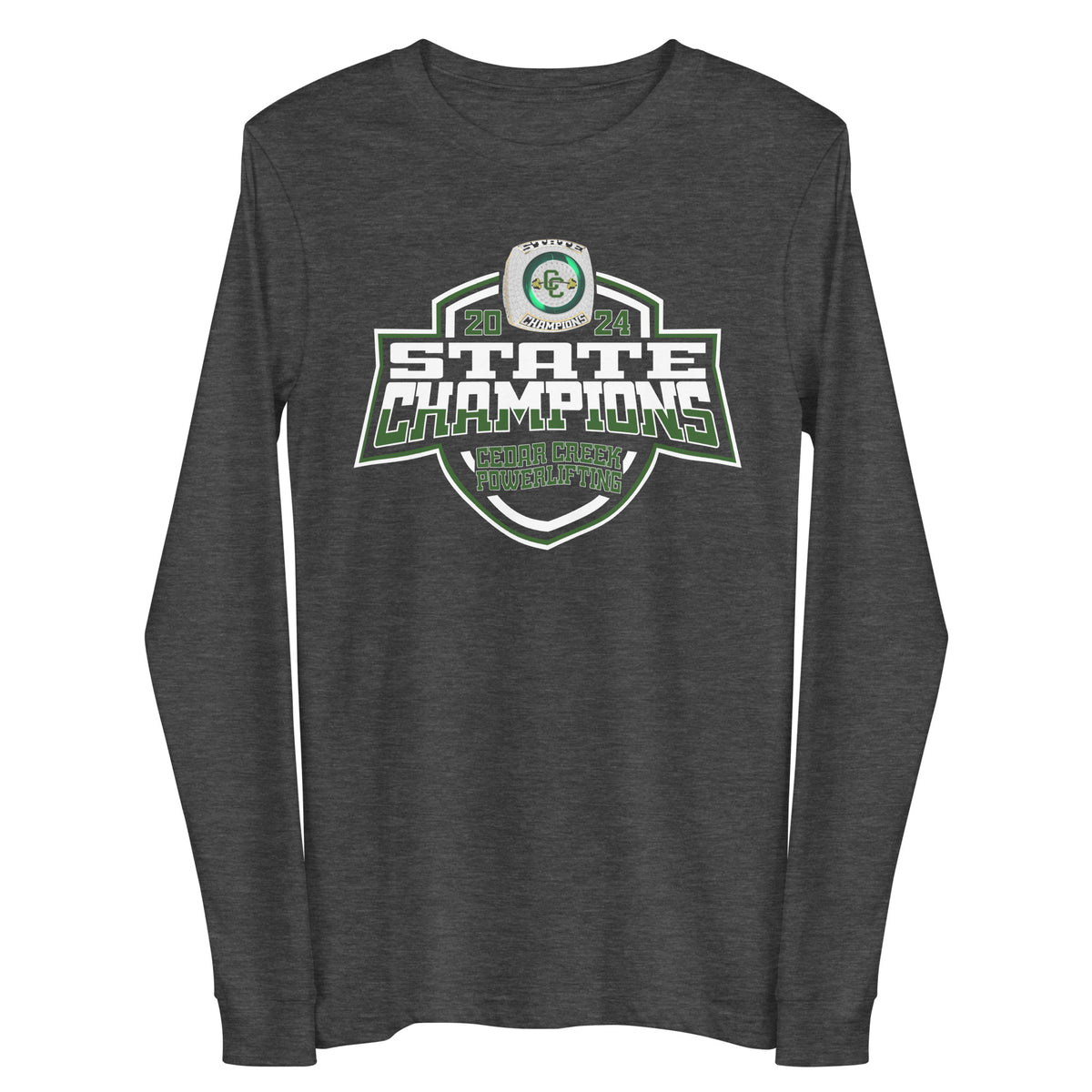 Cedar Creek School Powerlifting 2024 Unisex Long Sleeve Tee