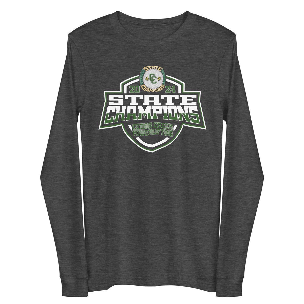 Cedar Creek School Powerlifting 2024 Unisex Long Sleeve Tee