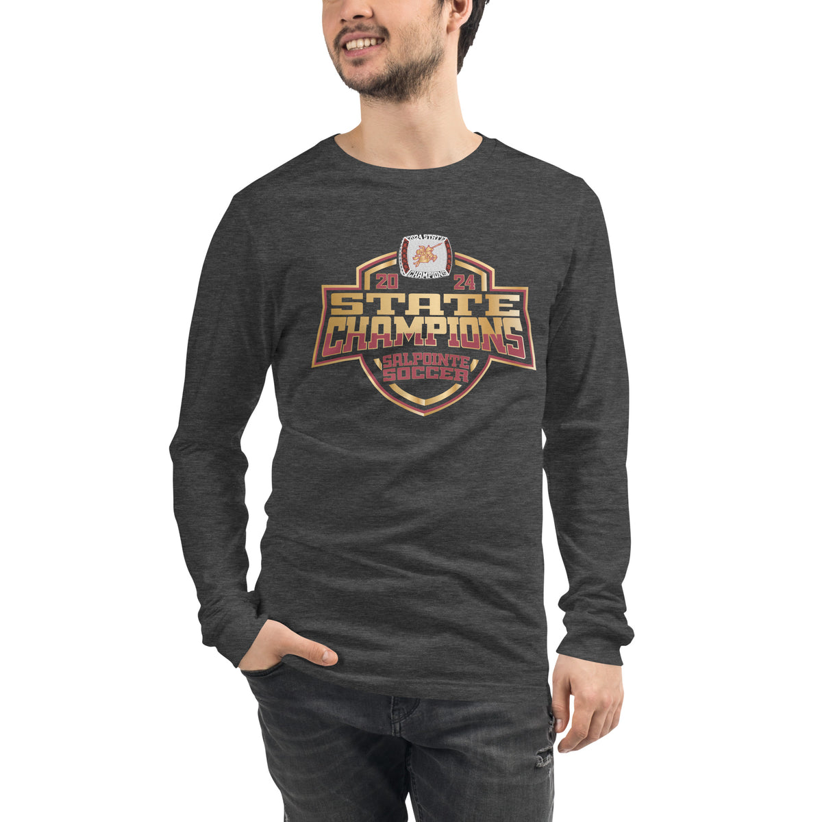 Salpointe Catholic High School Soccer -Men's 2024 Unisex Long Sleeve Tee